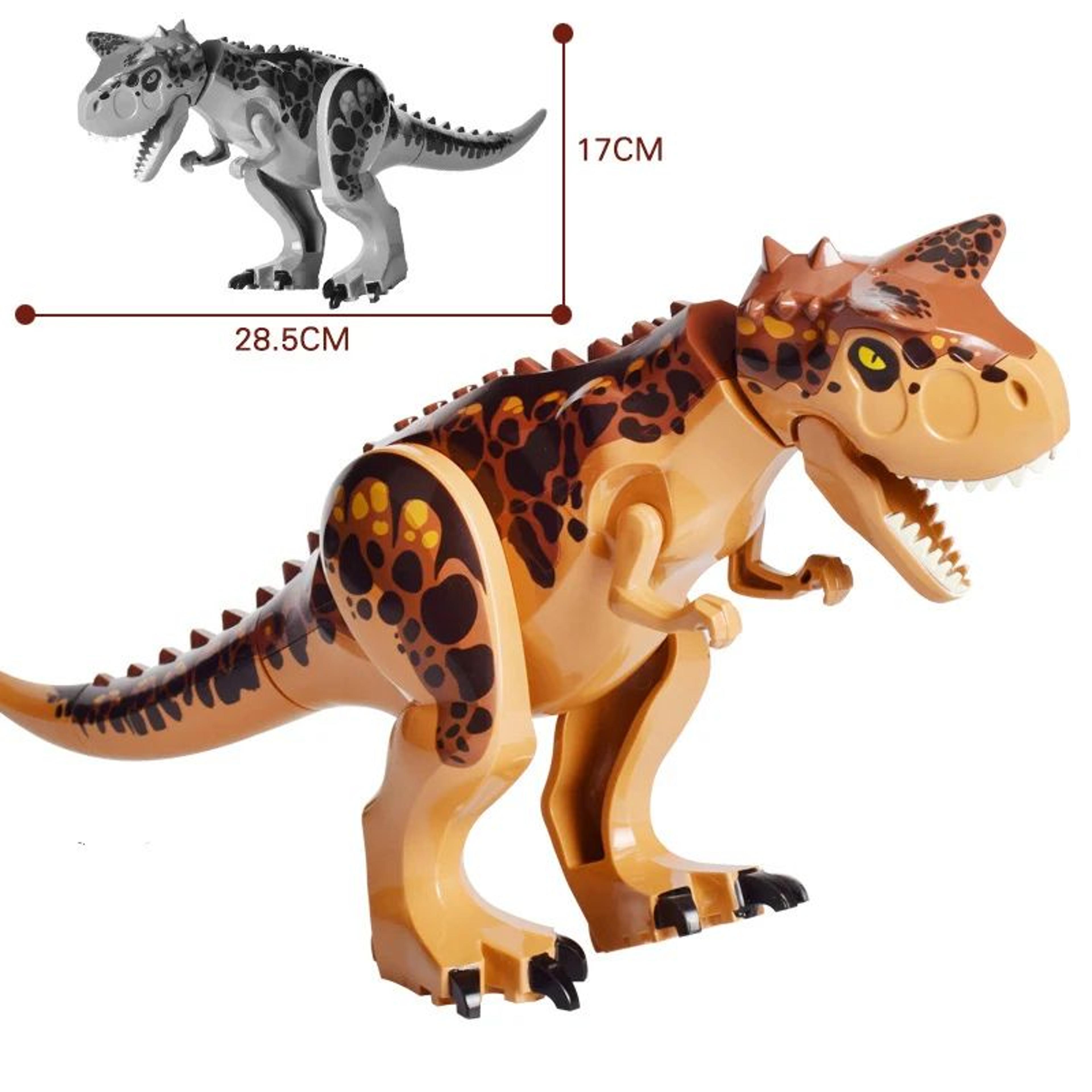 Jurassic Dino Park Dinosaur Building Blocks Set  Large TRex Velociraptor  Triceratops Brick Figures 12