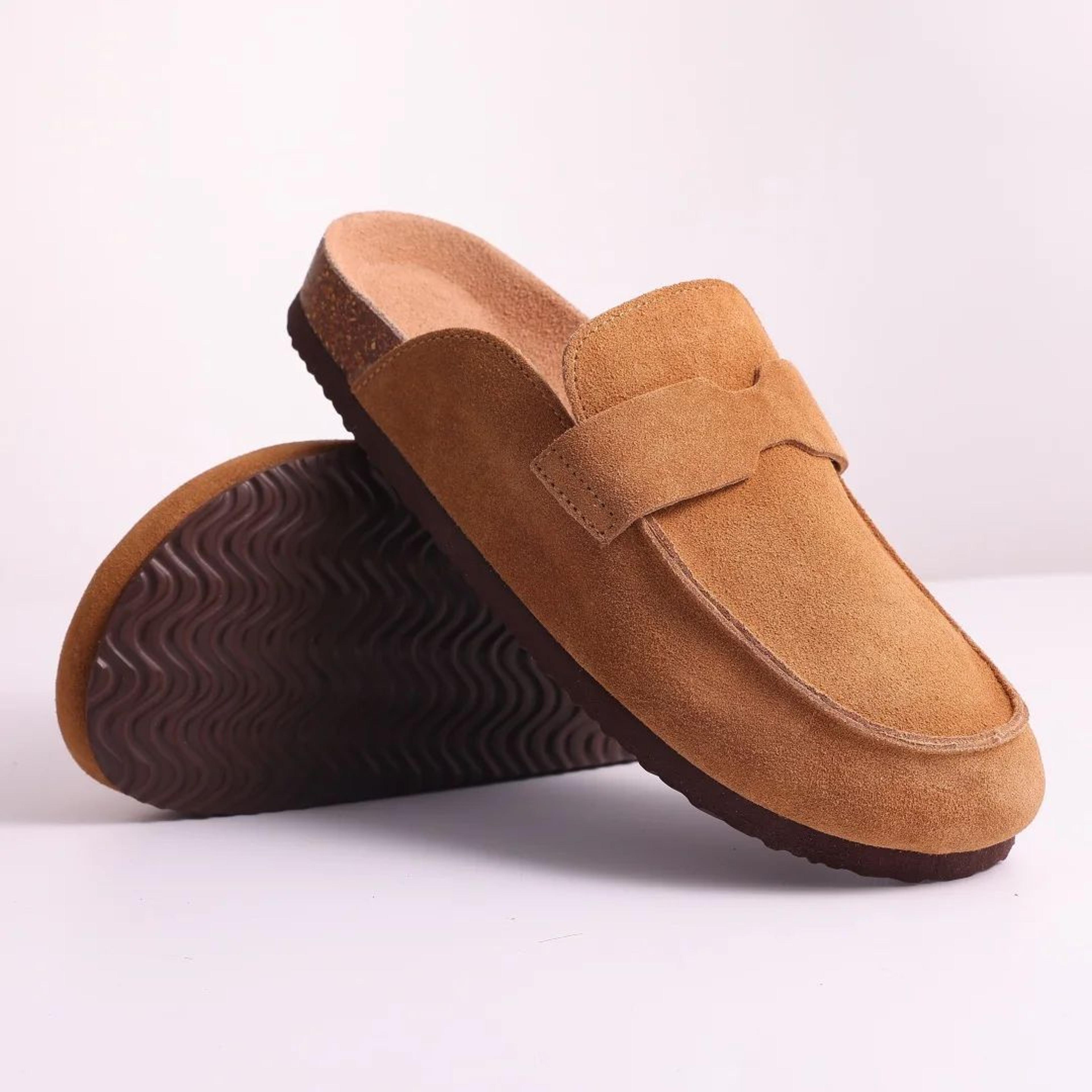Litfun Womens Suede Clog Mules With Cork Footbed  Arch Support 20