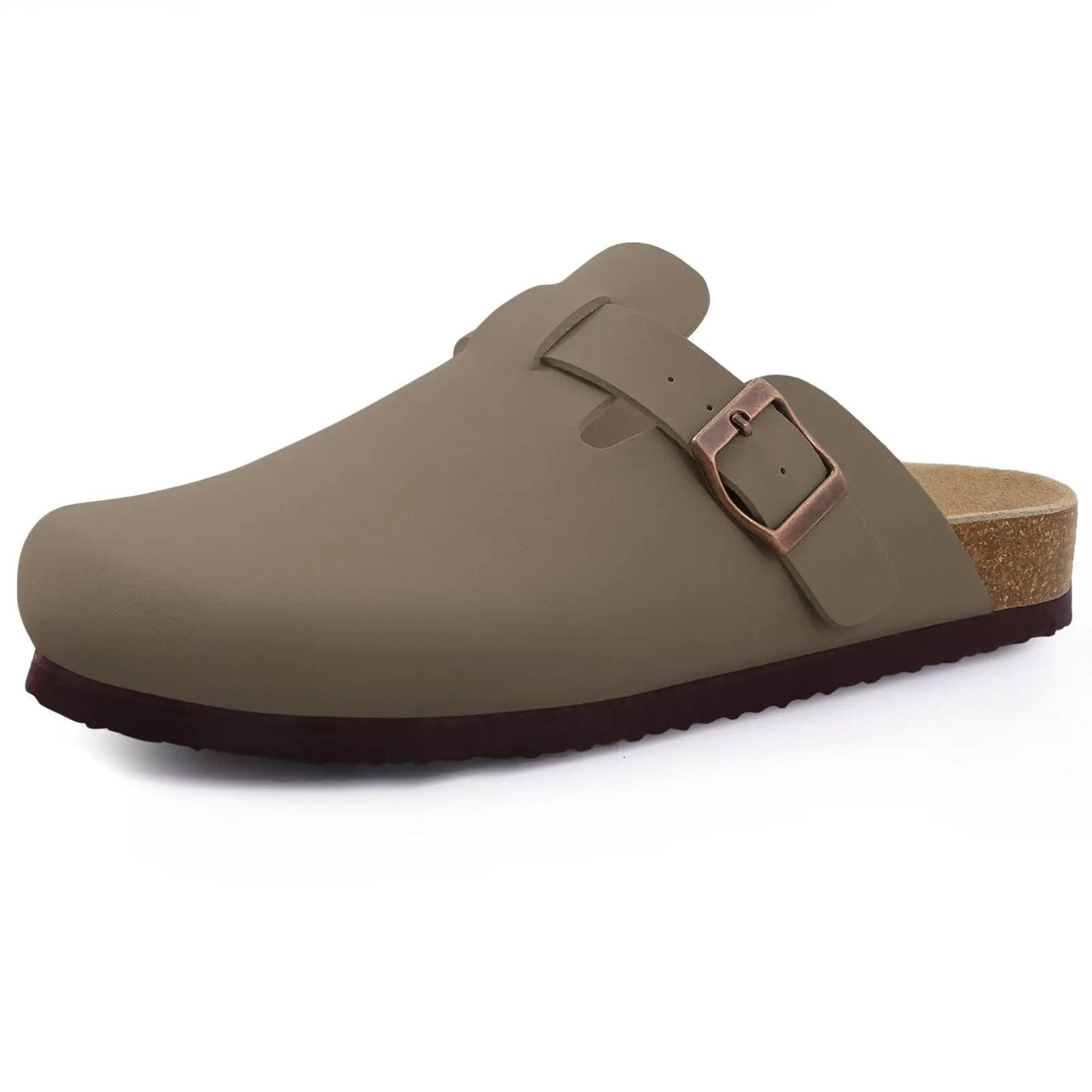 Comwarm Suede Clogs With Cork Footbed ArchSupport Mules For Indoor  Outdoor Comfort 15