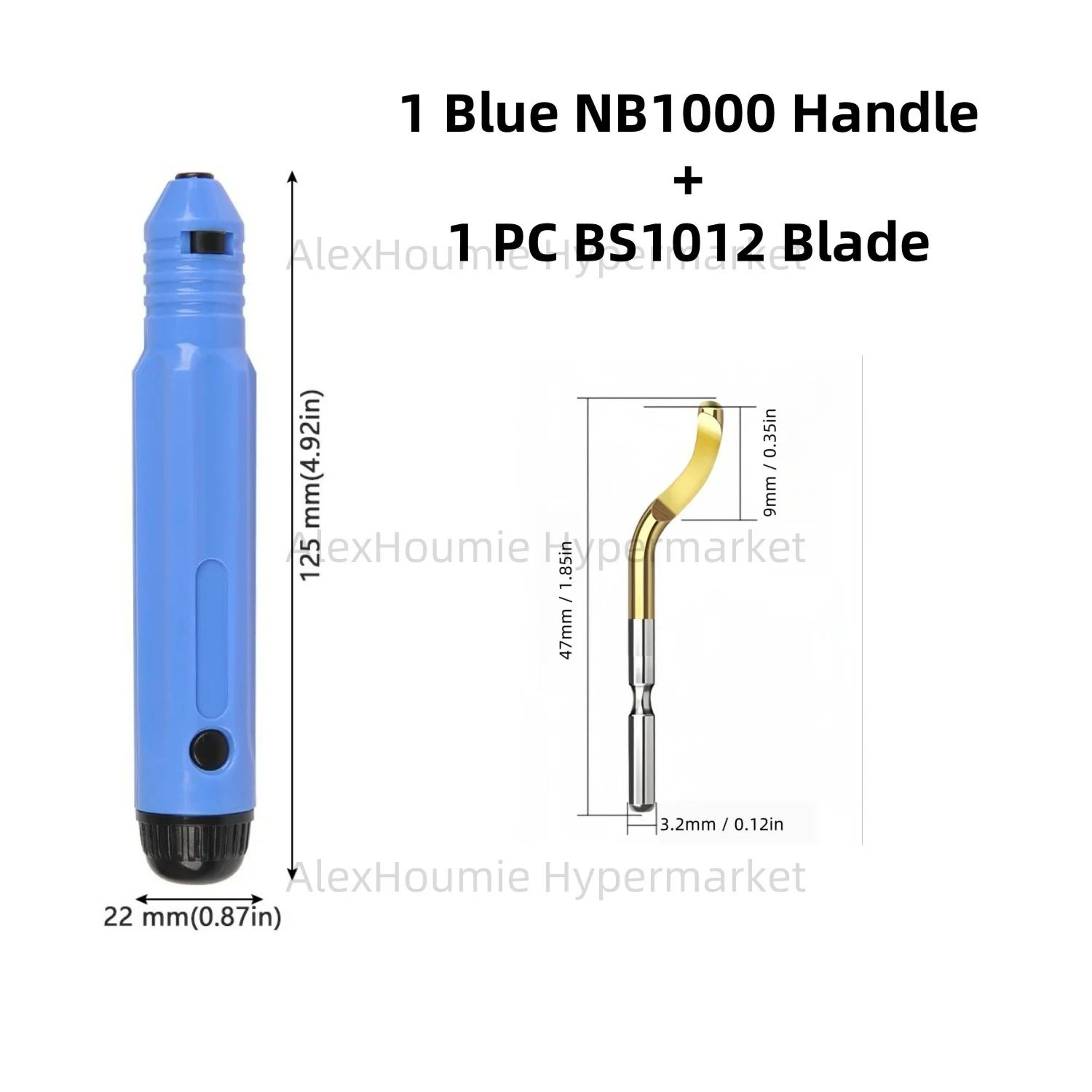 NB1100 Deburring Tool With BS1010 Blades  Precision Burr Remover For Metal Plastic PVC  3D Prints 3