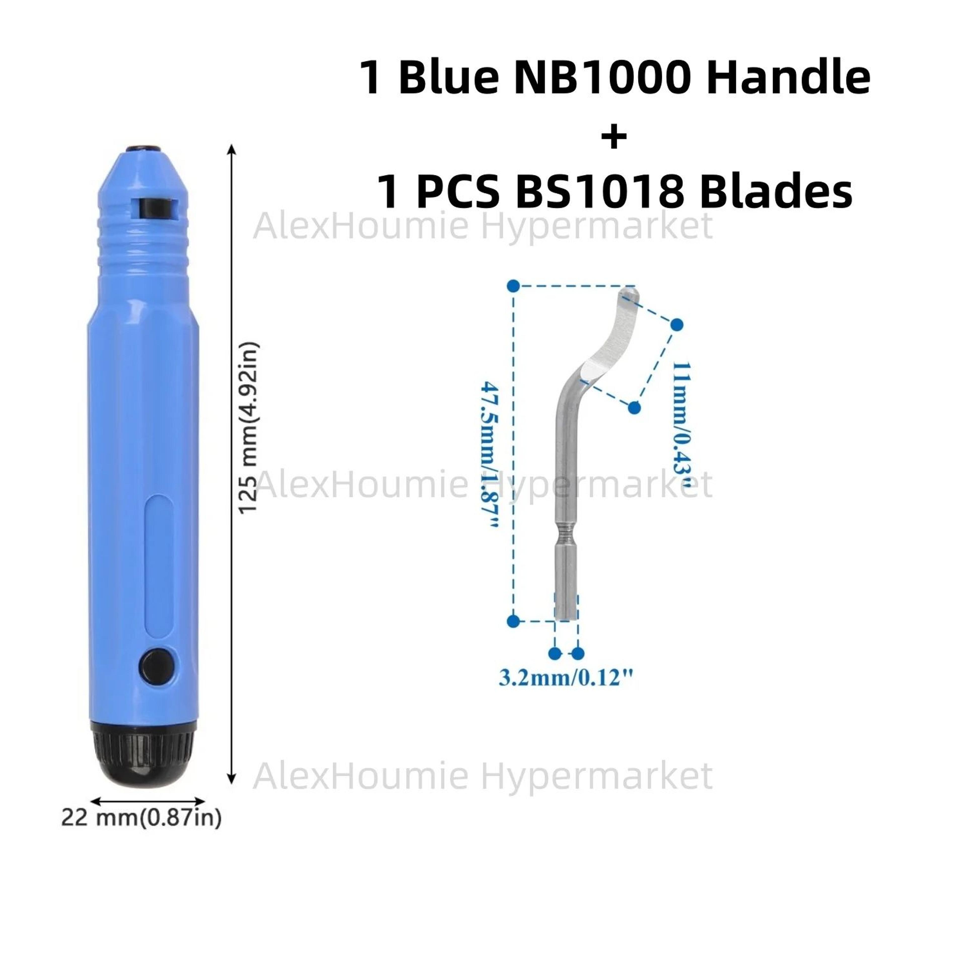 NB1100 Deburring Tool With BS1010 Blades  Precision Burr Remover For Metal Plastic PVC  3D Prints 4