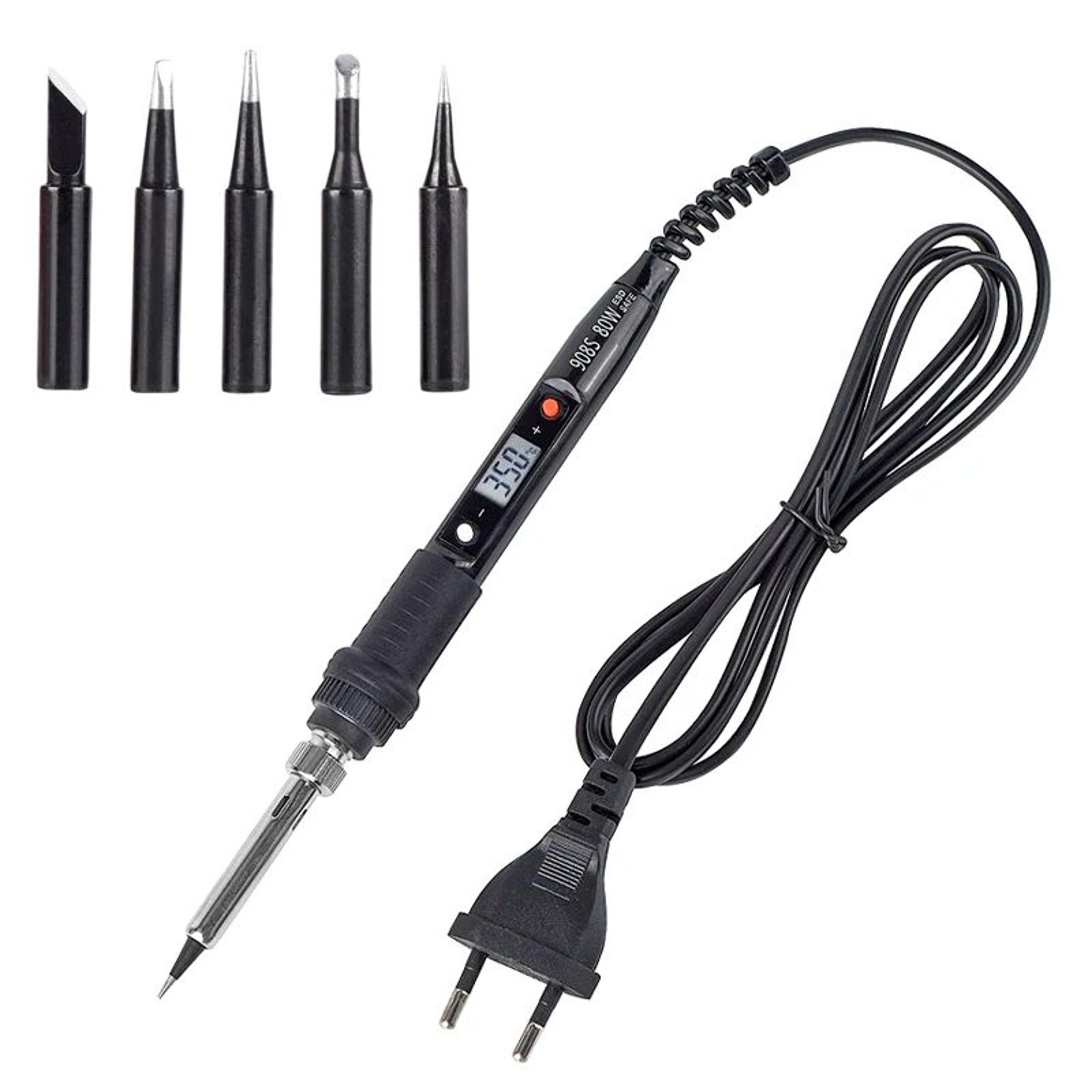 JCD 80W Digital Soldering Iron With LCD Display Adjustable Temperature Dual Voltage 110V220V 8