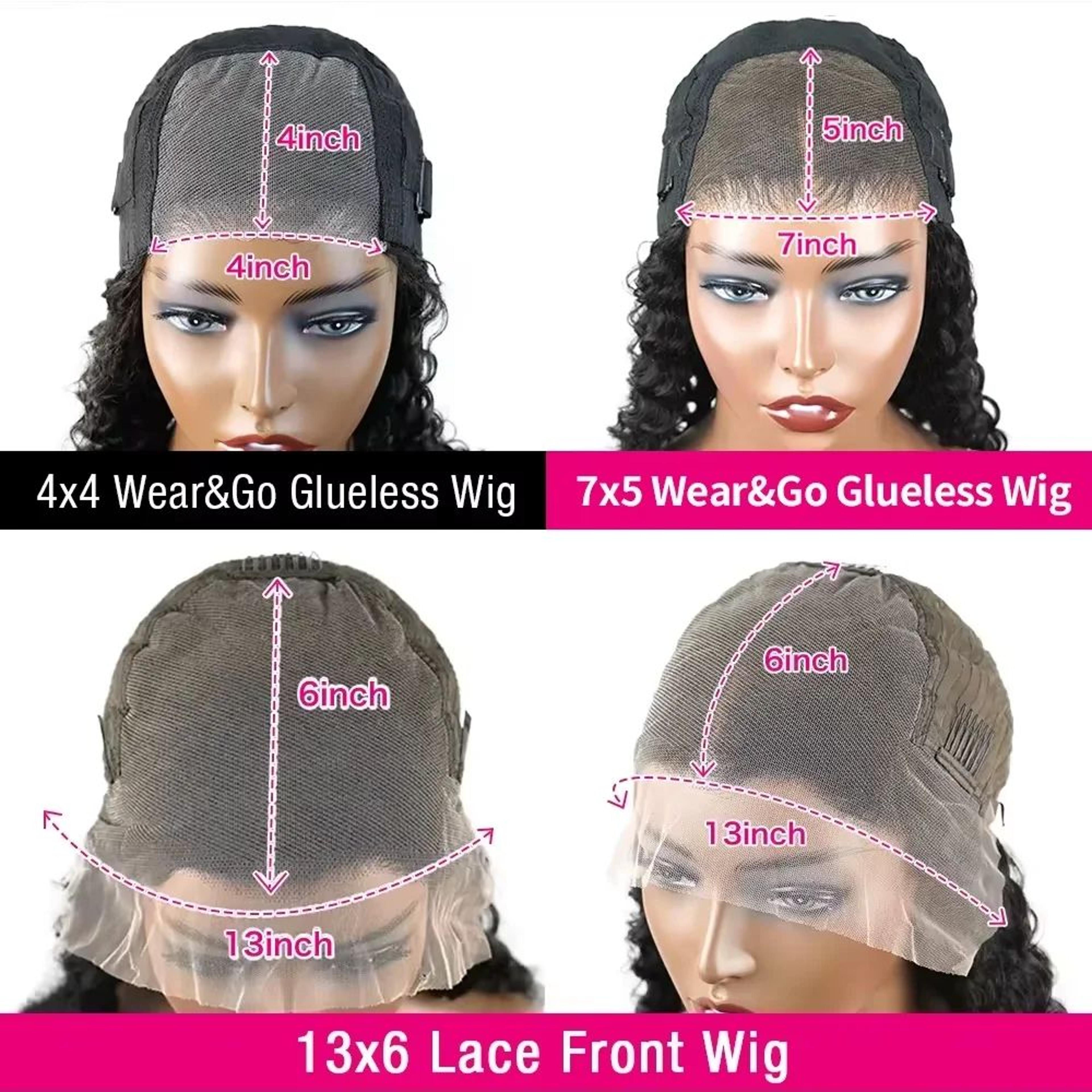 Kinky Curly 13x6 HD Lace Frontal Glueless Human Hair Wig  4C Afro Curly Volume 5