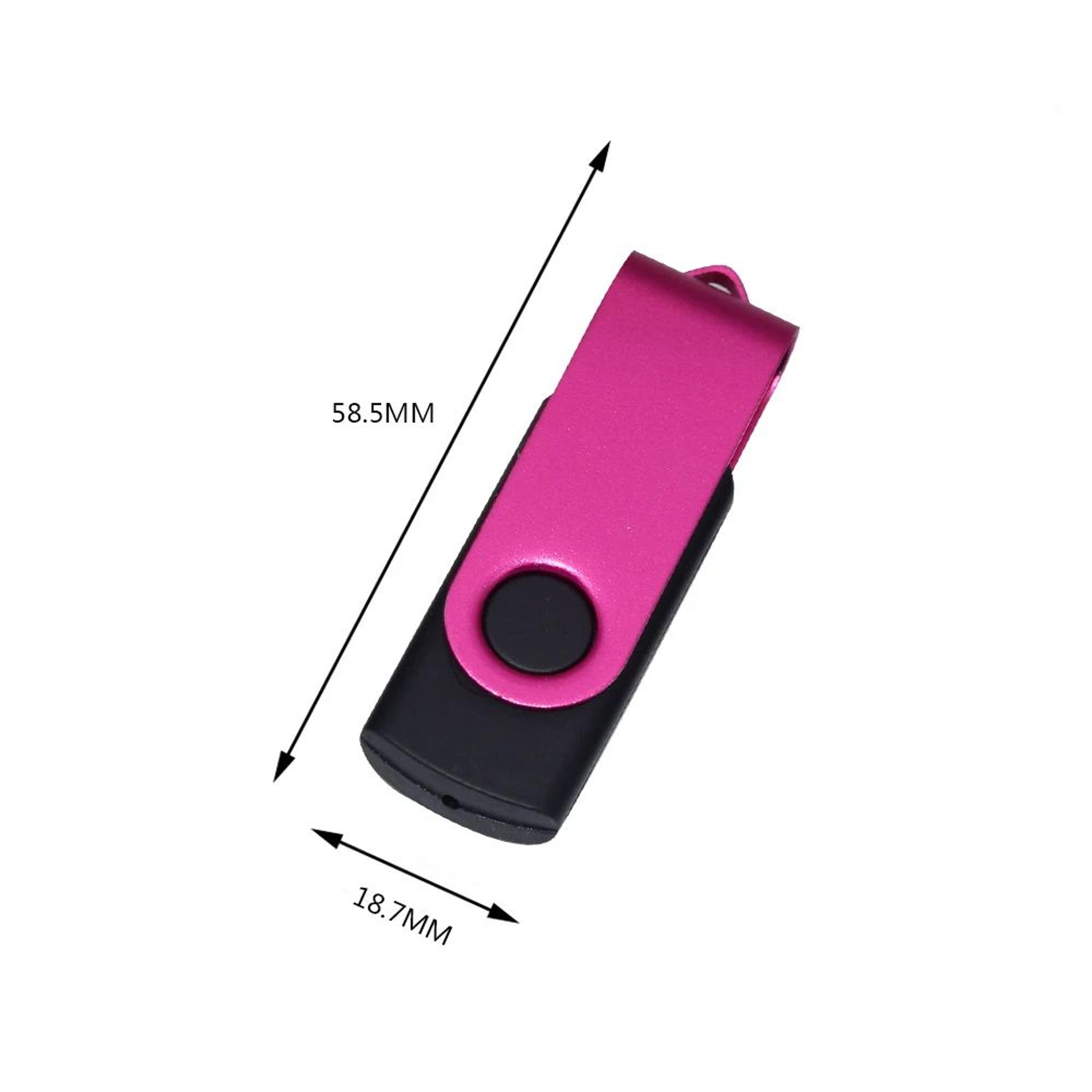 Rotating USB 20 Flash Drive With Metal Swivel Cover Waterproof Memory Stick 8GB128GB 5