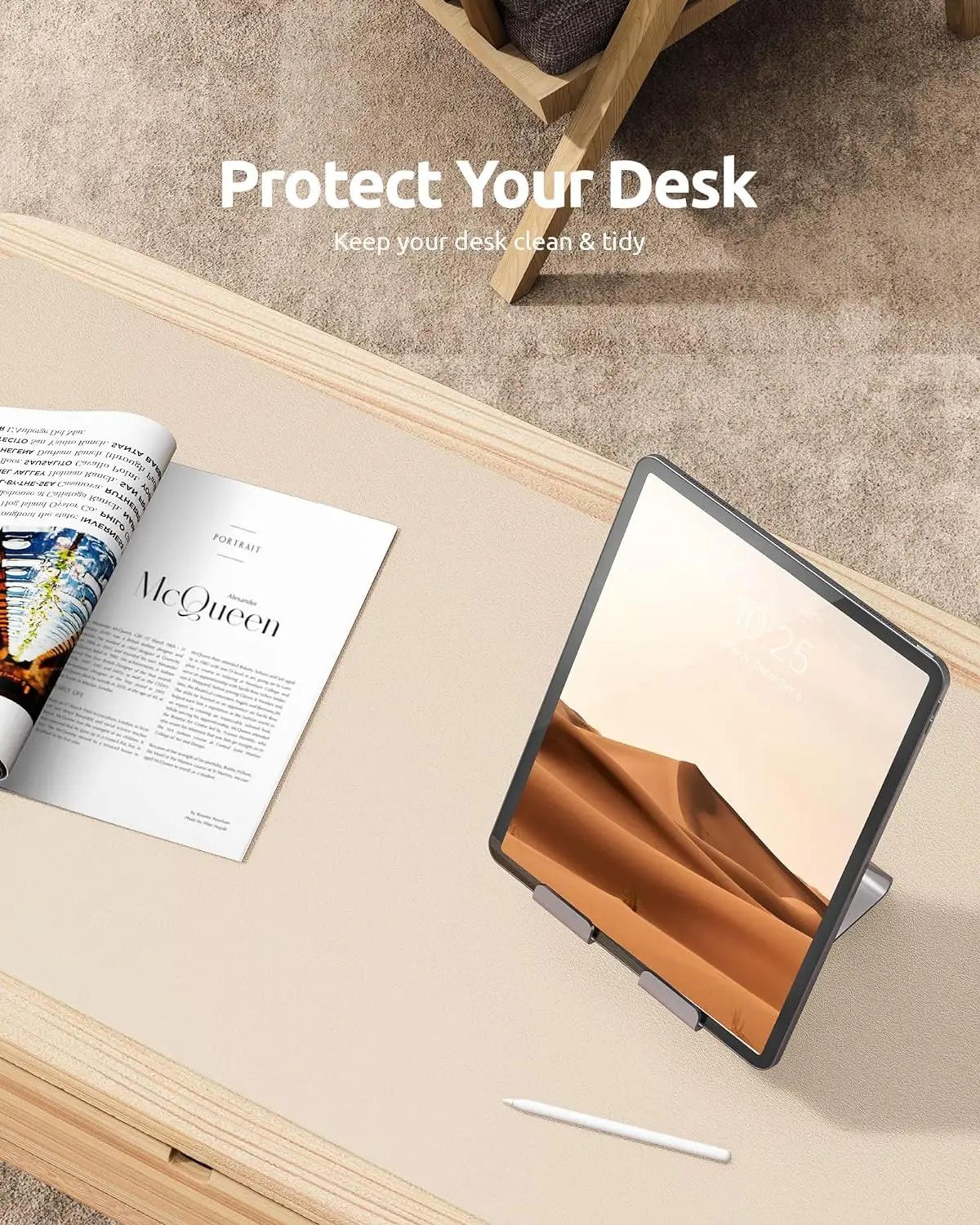 PU Leather Desk Pad Protector  NonSlip Desk Mat Protector  Large Mouse Pad For Office Desks 4