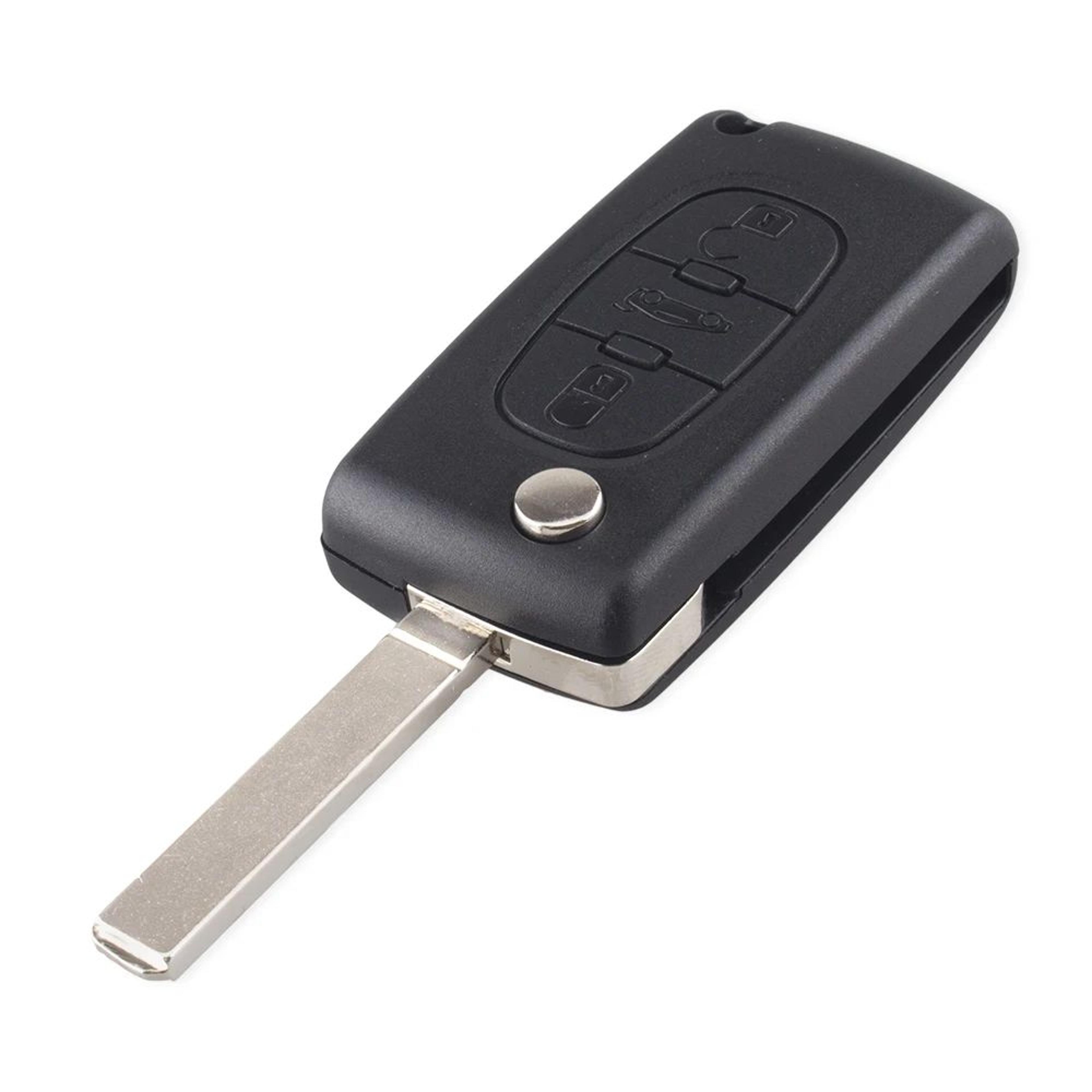 KEYYOU Peugeot Key Shell FlipFolding Replacement Remote Key Case 1