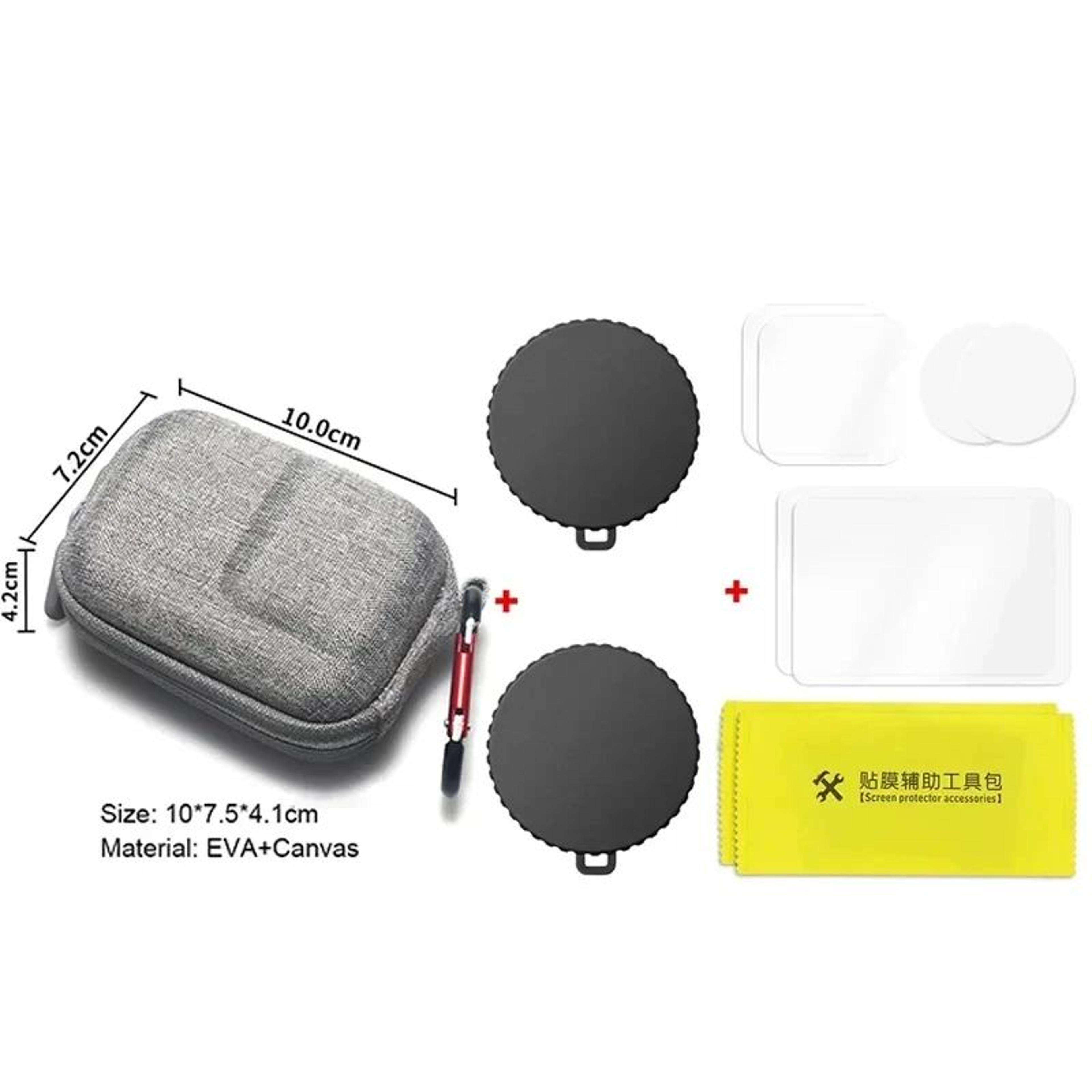 DJI Osmo Action Silicone Lens Cover  Tempered Film Set  DustProof Action Camera Lens Protector With 11