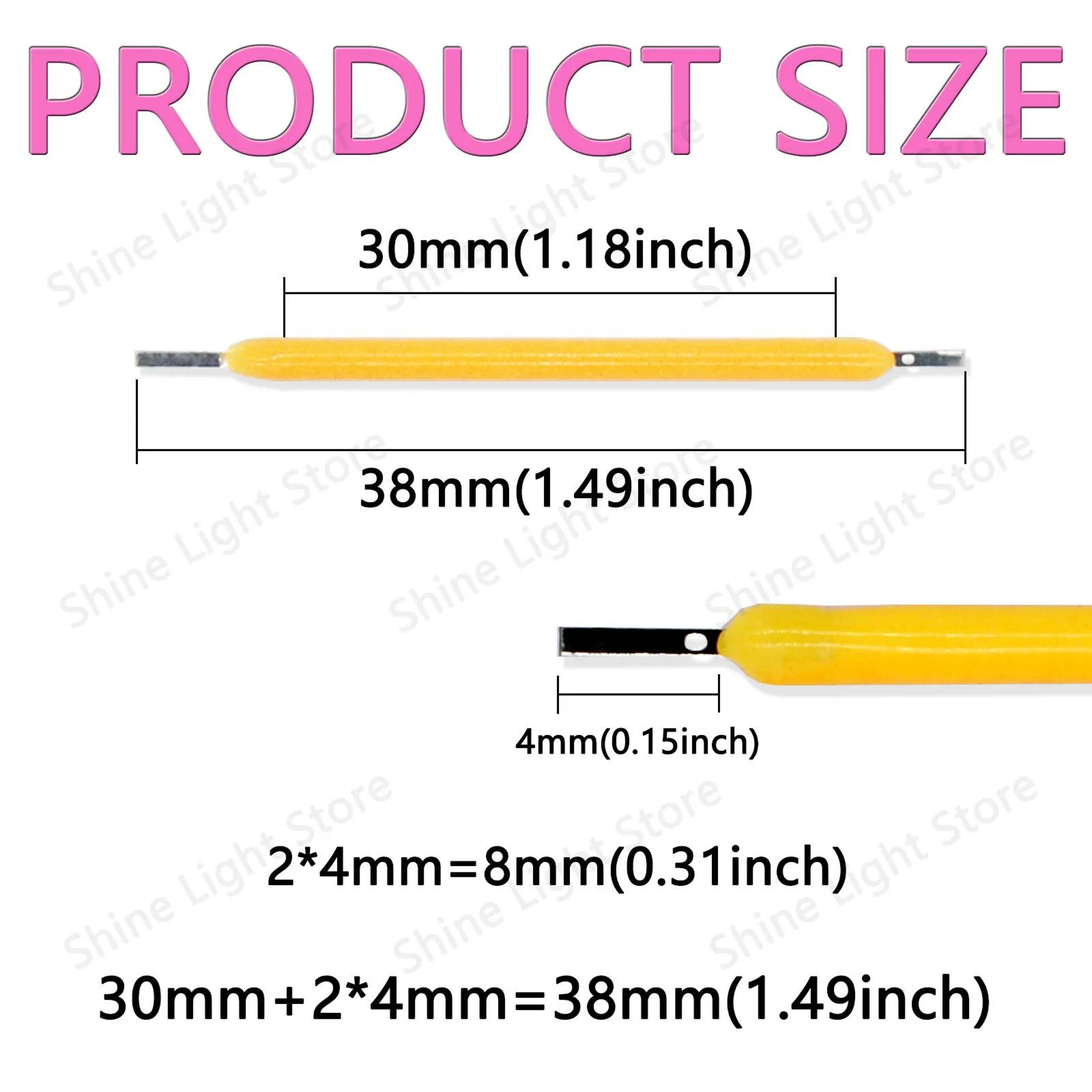 3V 38mm COB LED Filament Replacement Strips For Edison Bulbs And DIY Decor Lighting 1