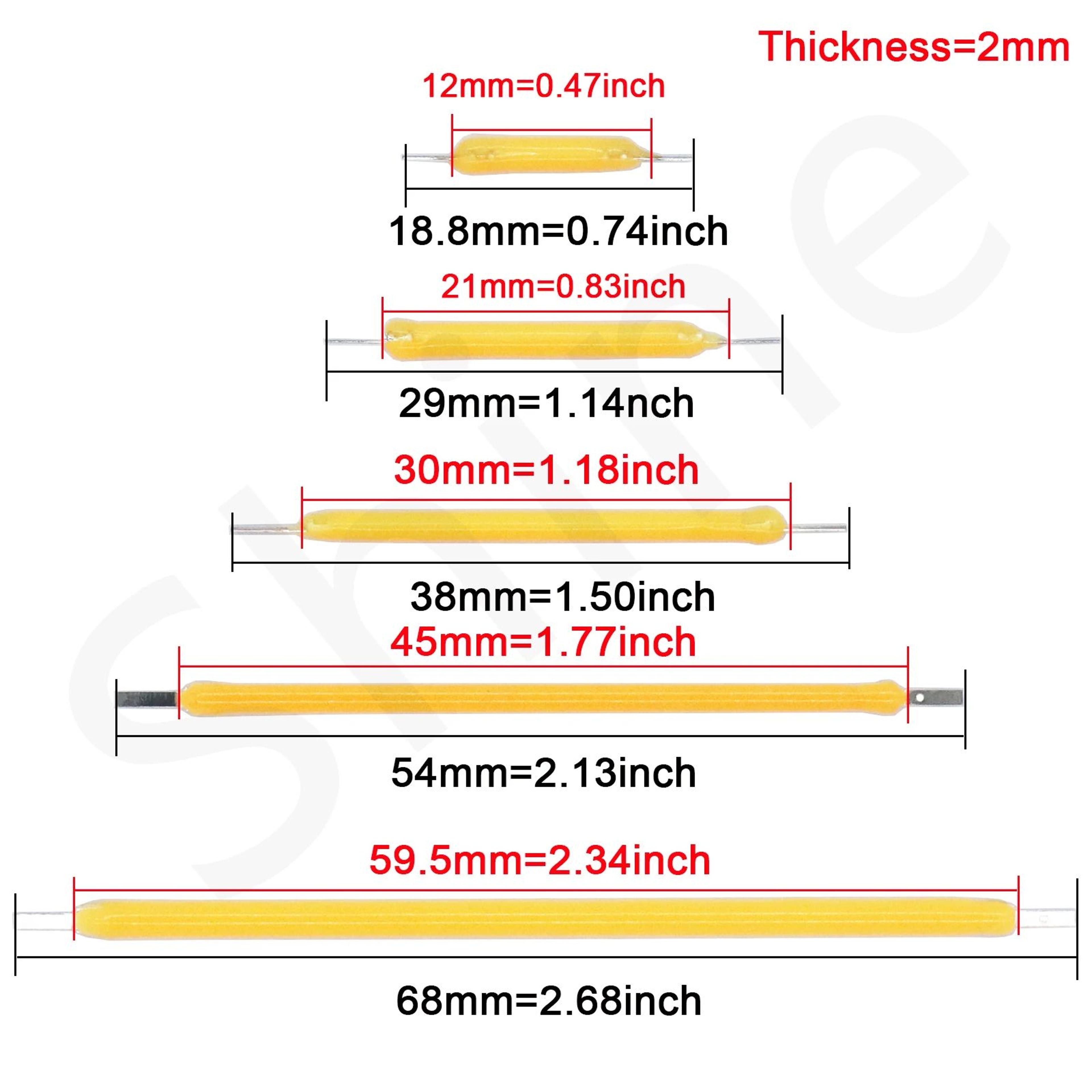 10pcs COB LED Filament Strips For Edison Bulb Repair LED Filament Strip Parts In Multiple Lengths A 2