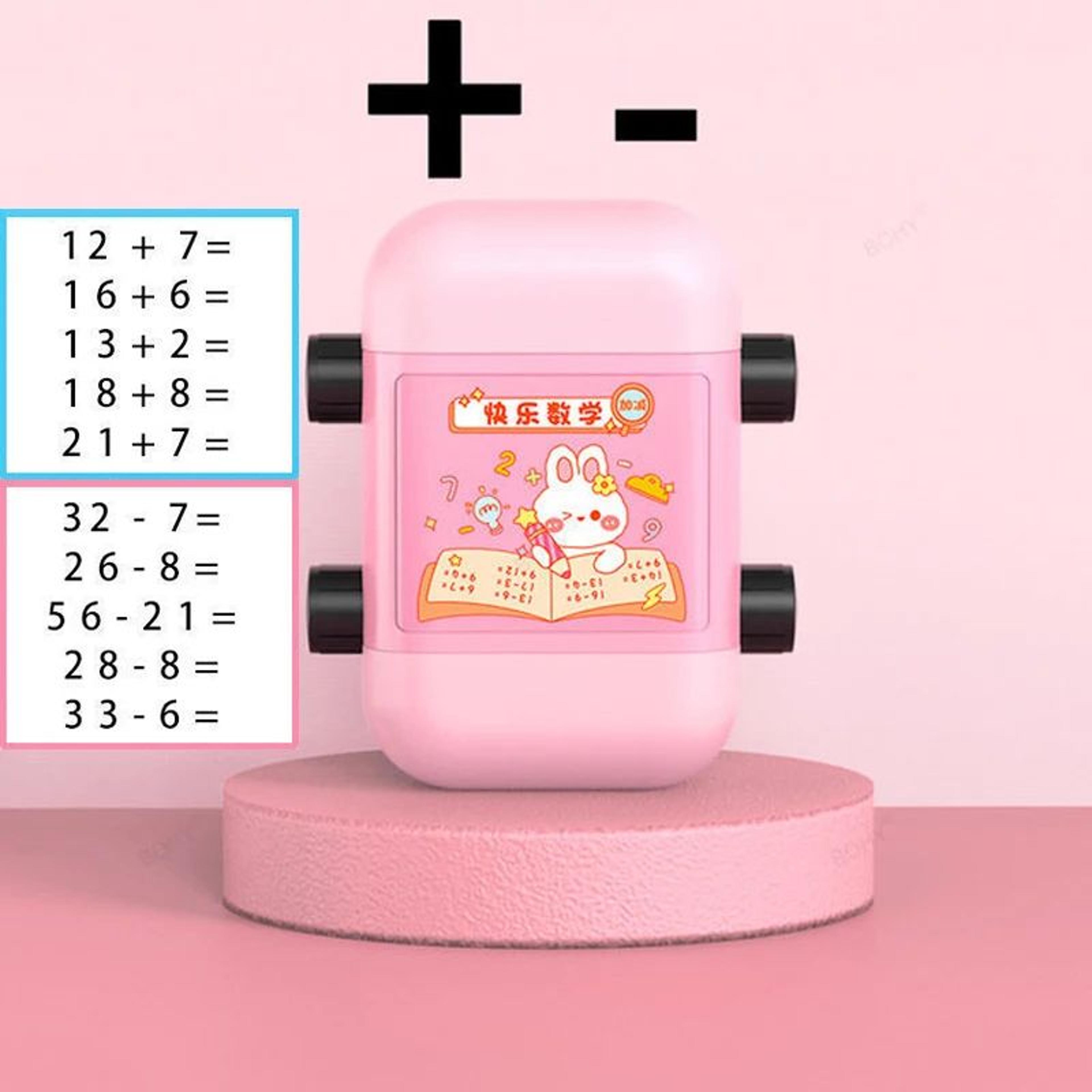 2in1 Math Roller Stamp Within 100  Refillable FillintheBlank Practice Tool 14