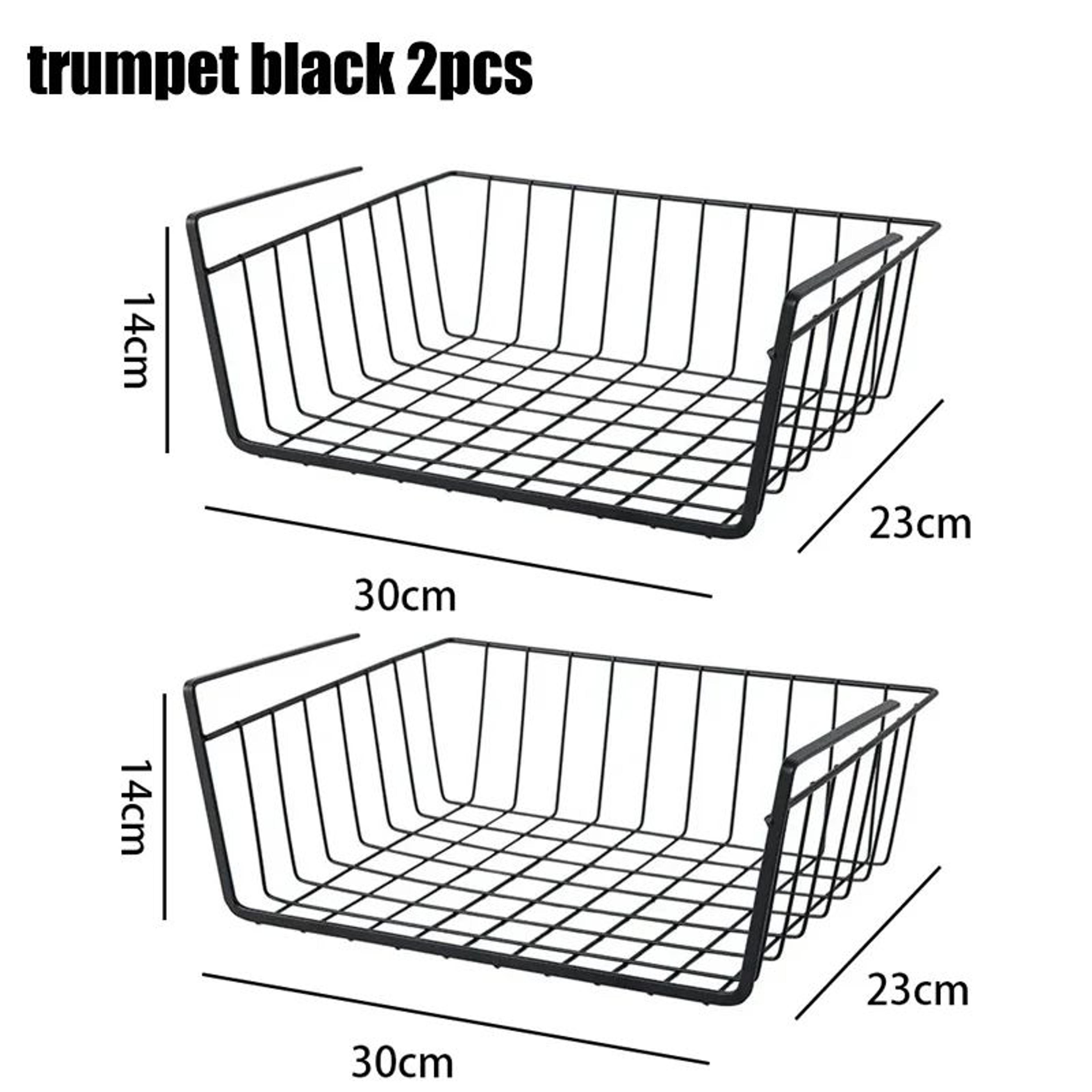 MultiFunctional Under Shelf Basket Hanging Storage Basket For Kitchen  Bathroom Perforated Metal 13
