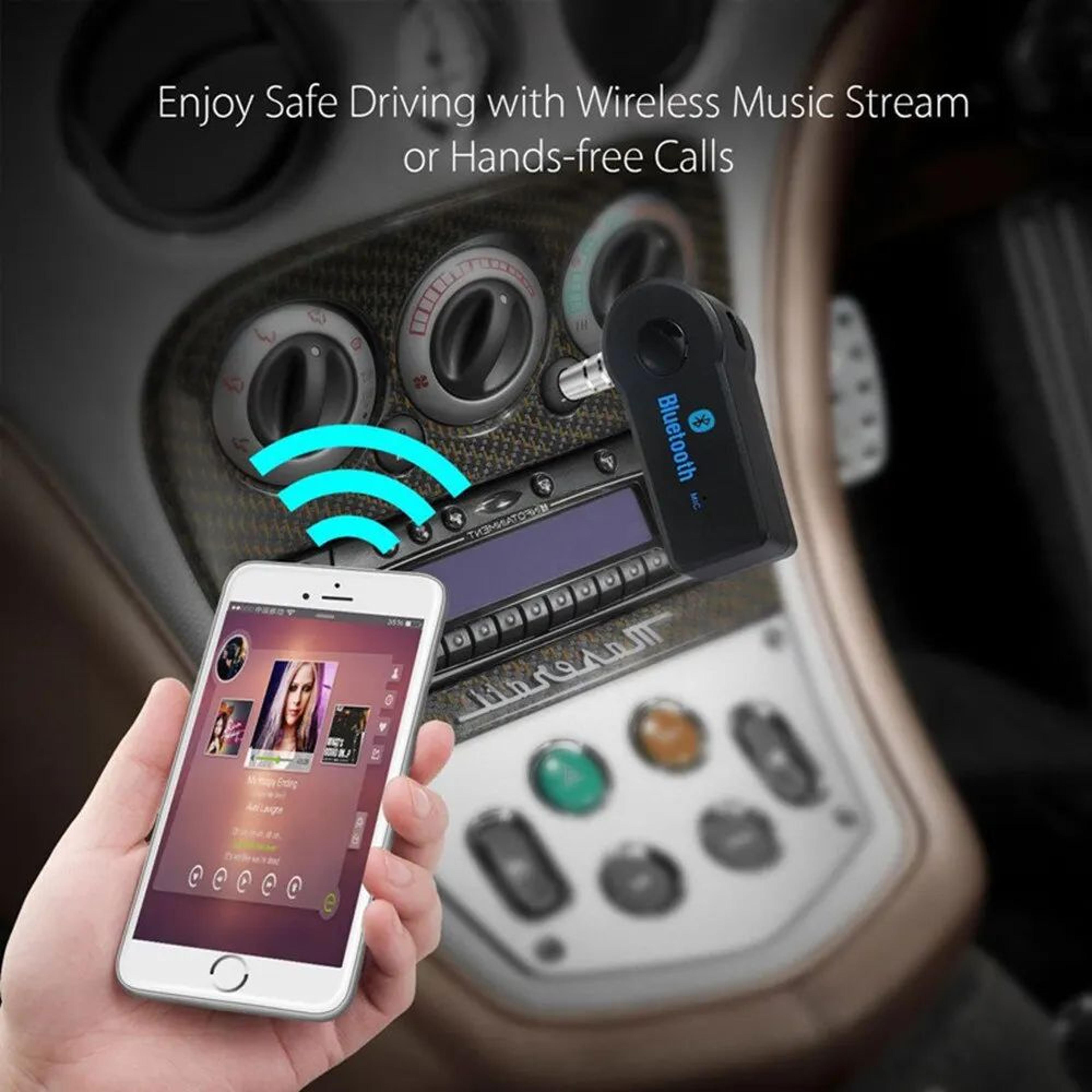 Bluetooth 50 AUX Receiver With Mic 35mm Car Bluetooth Adapter For Wireless Music And Calls 4