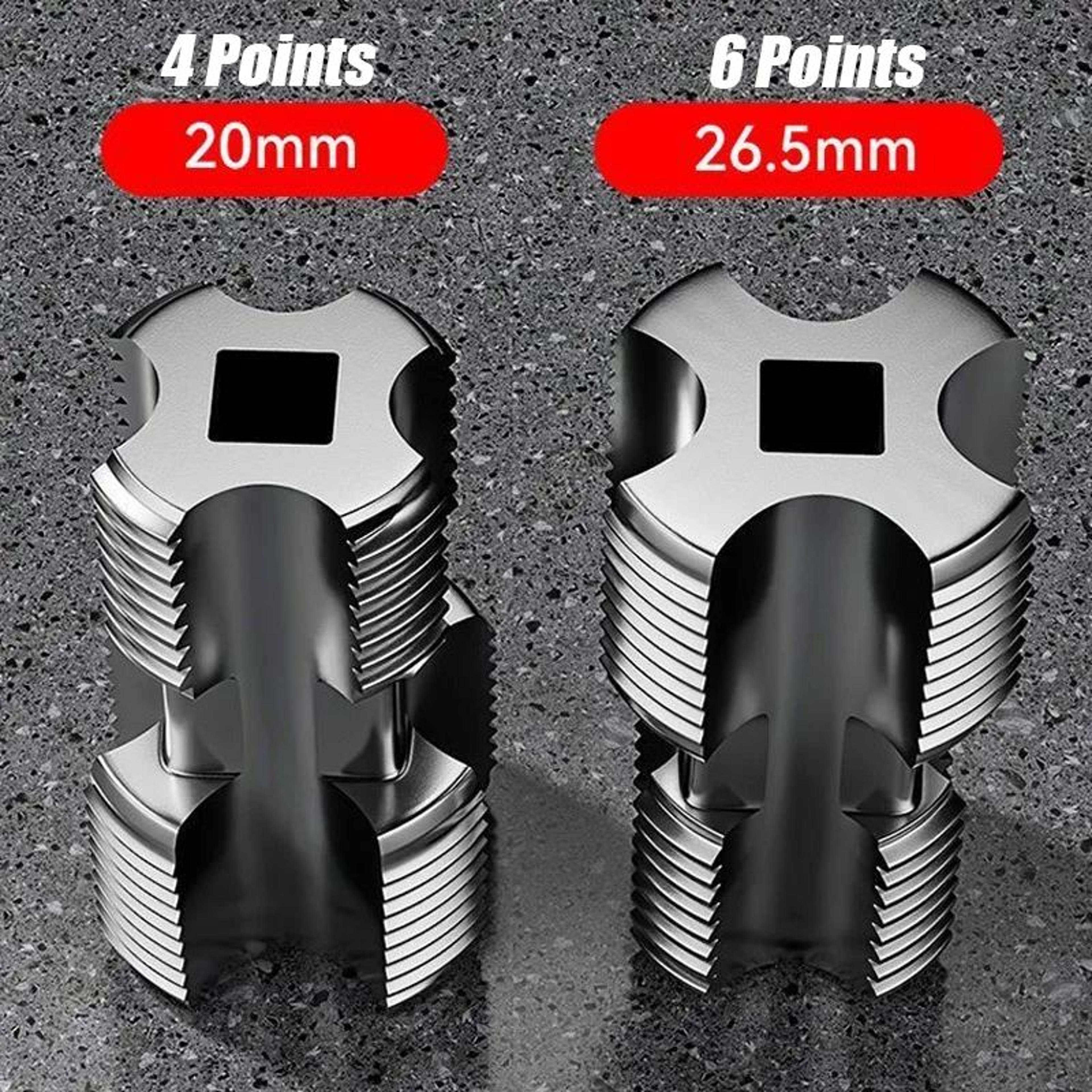 Universal DrillPowered Pipe Thread Tapper Kit  Water Pipe Tapping Tool 46Point Inner Hole Opener Fo 4