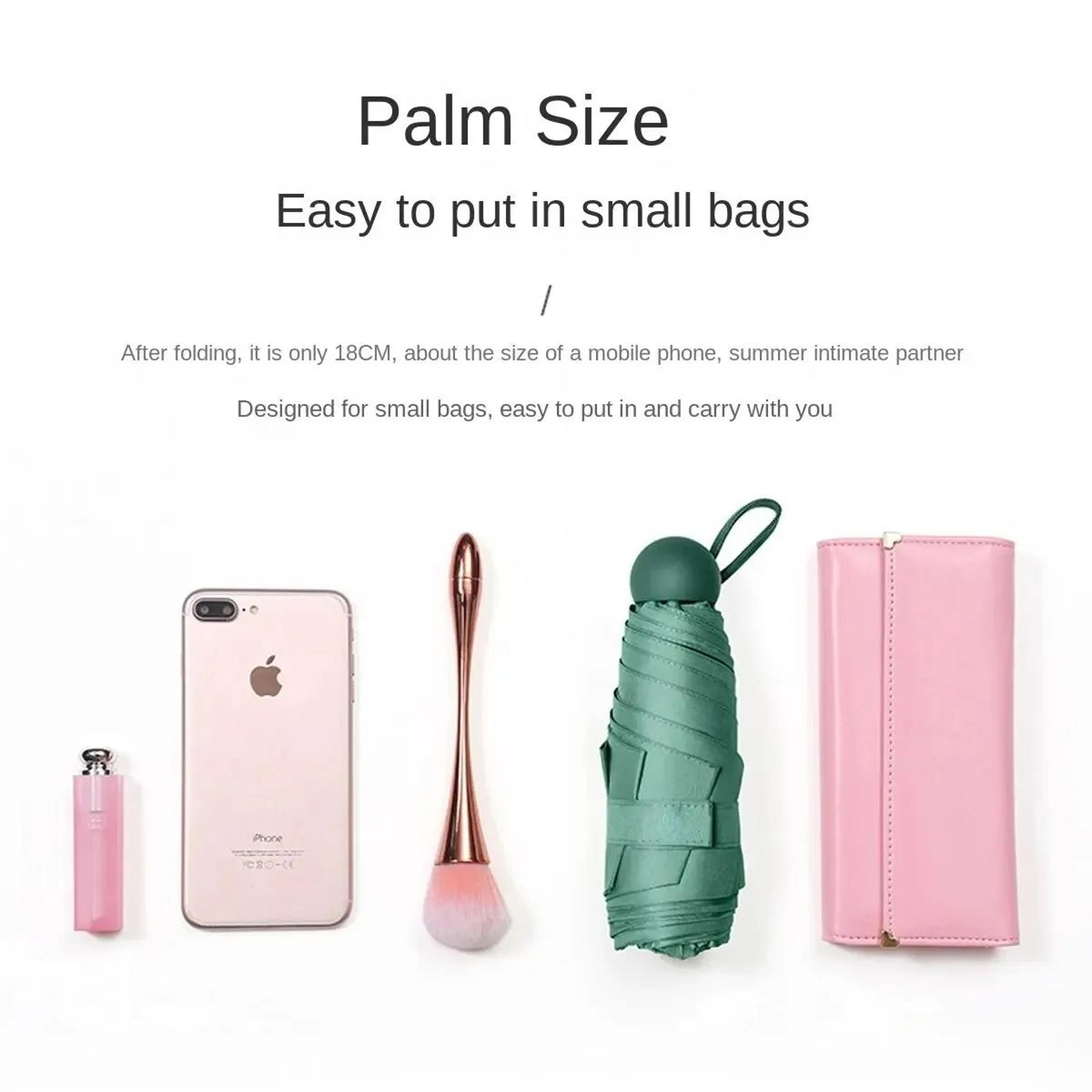 Capsule Mini Sun  Rain Umbrella  Mini Travel Umbrella With UV Block Coating Compact Folding Design 3