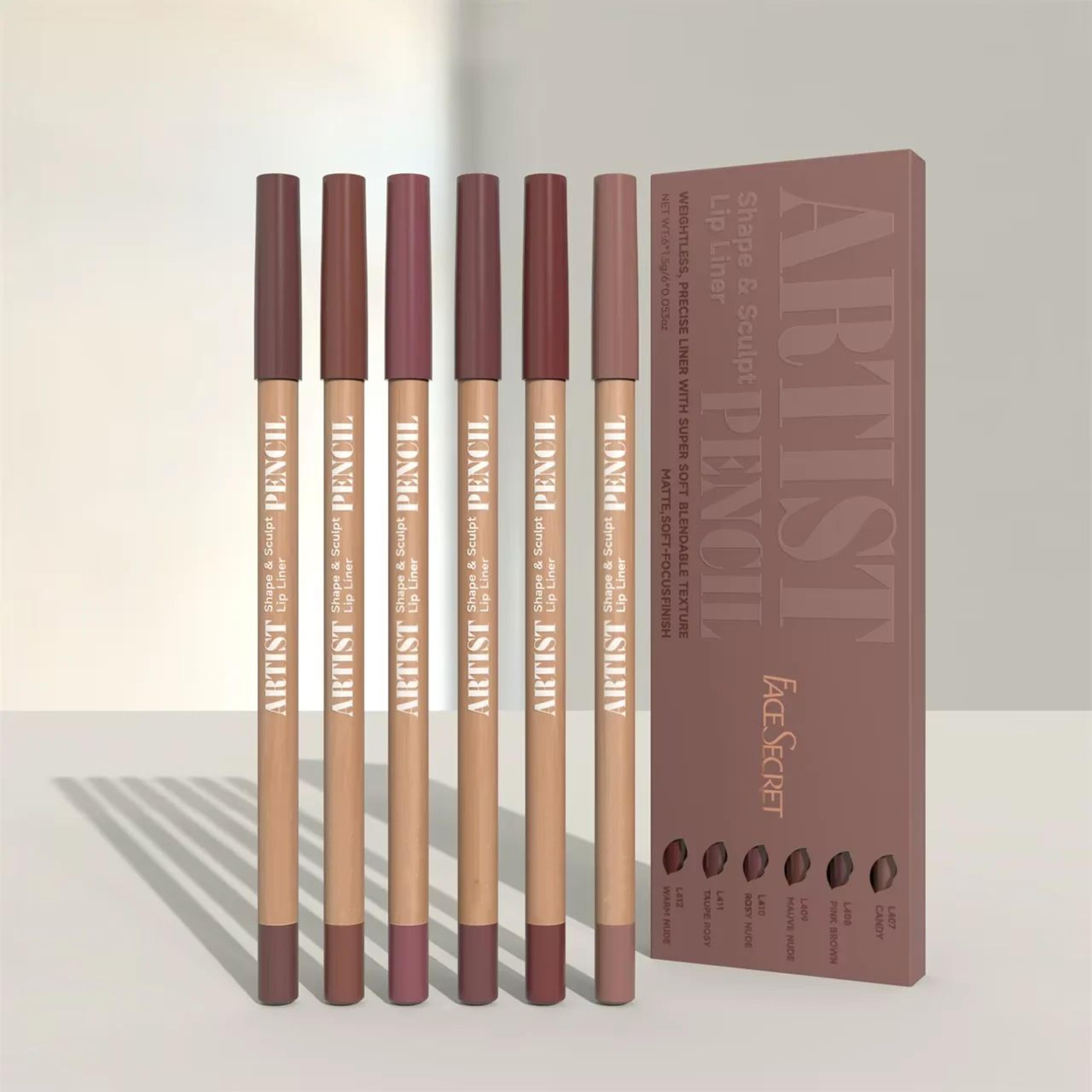 Face Secret Sculpt  Define Lip Liner Pencil Set  Soft Matte Blendable Precision 2