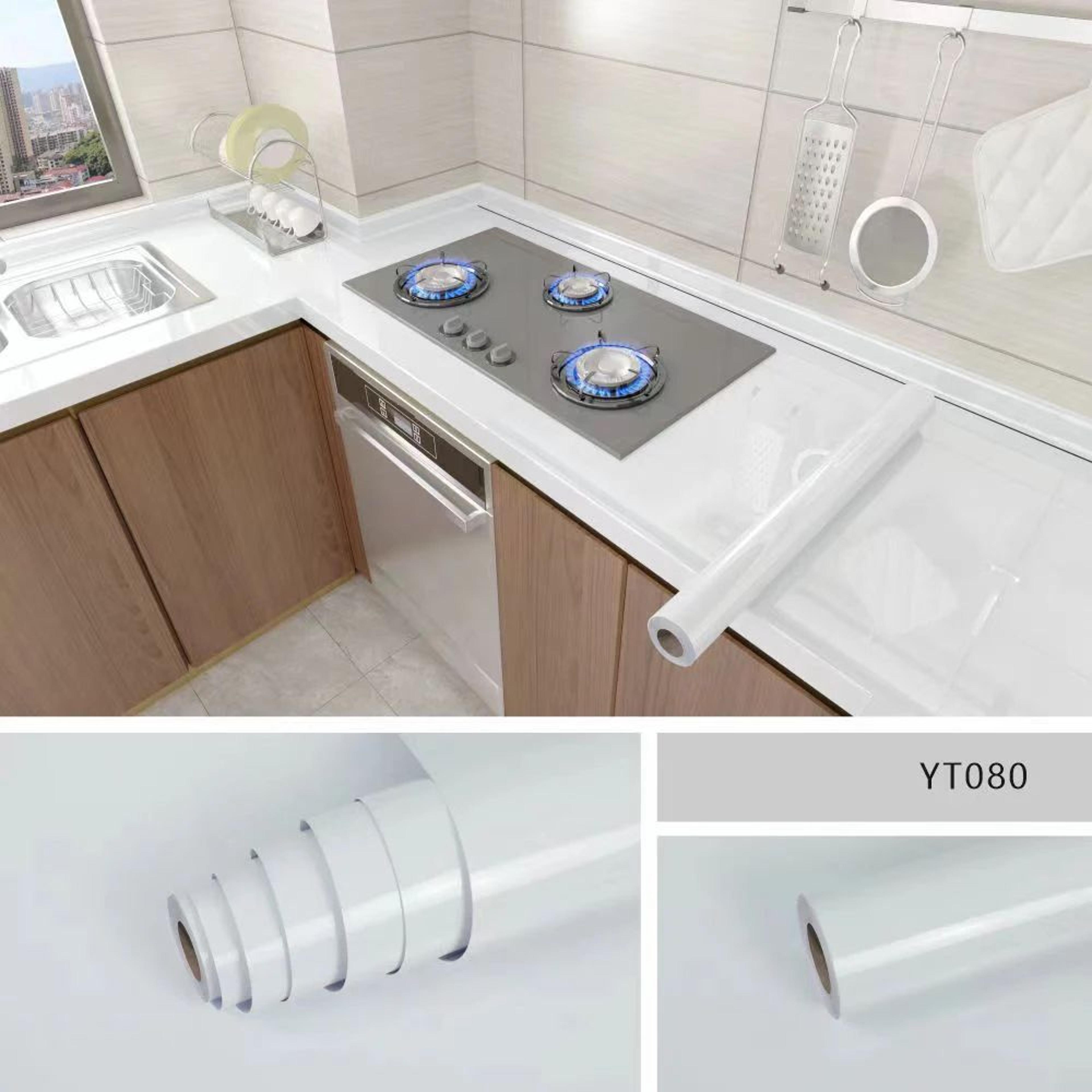 MarbleShield Oil Proof Kitchen Wallpaper Peel  Stick Countertop Wrap For Cabinets And Backsplash 1