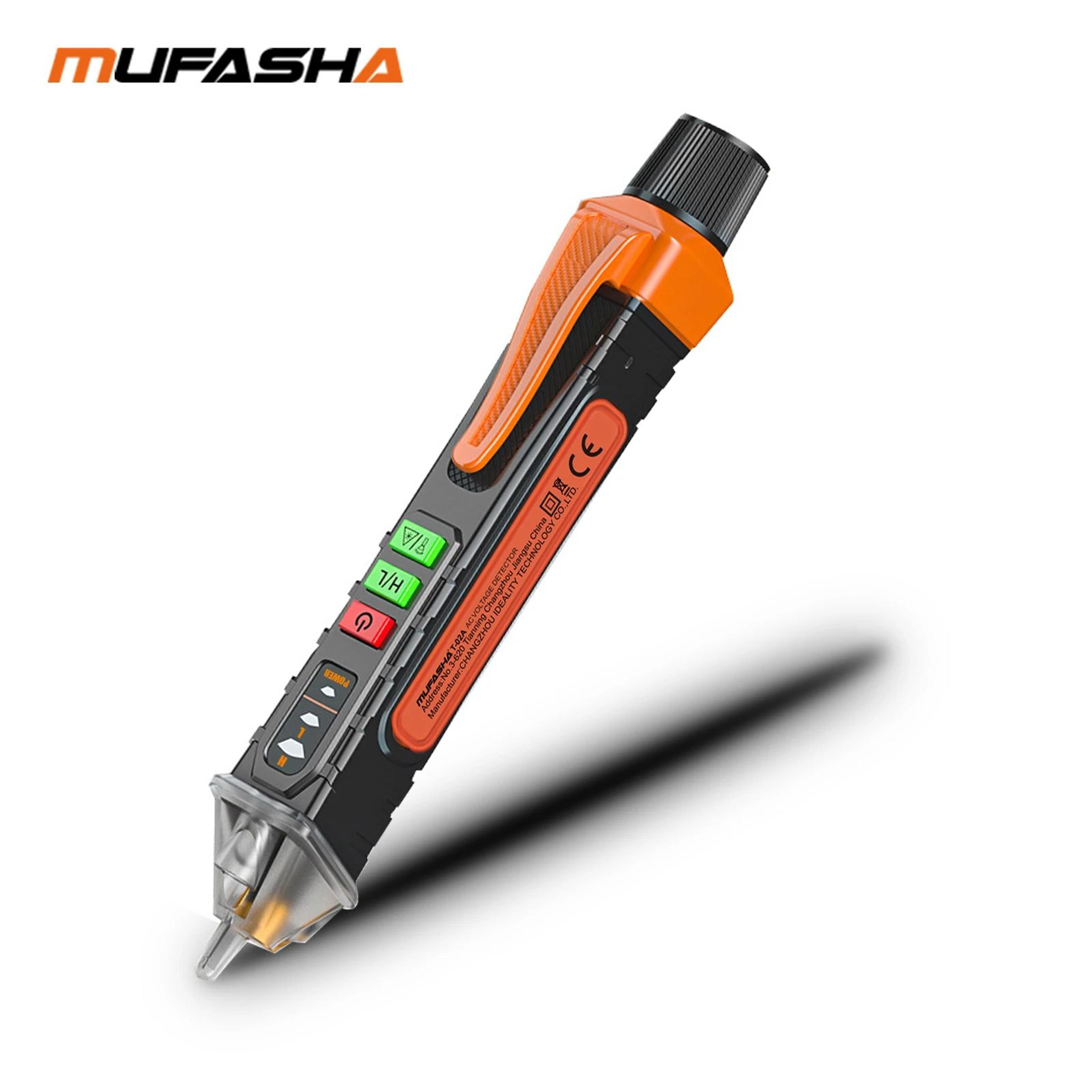 MUFASHA Non Contact Voltage Tester Pen 121000V AC Live Wire Detector With Breakpoint Finder 0