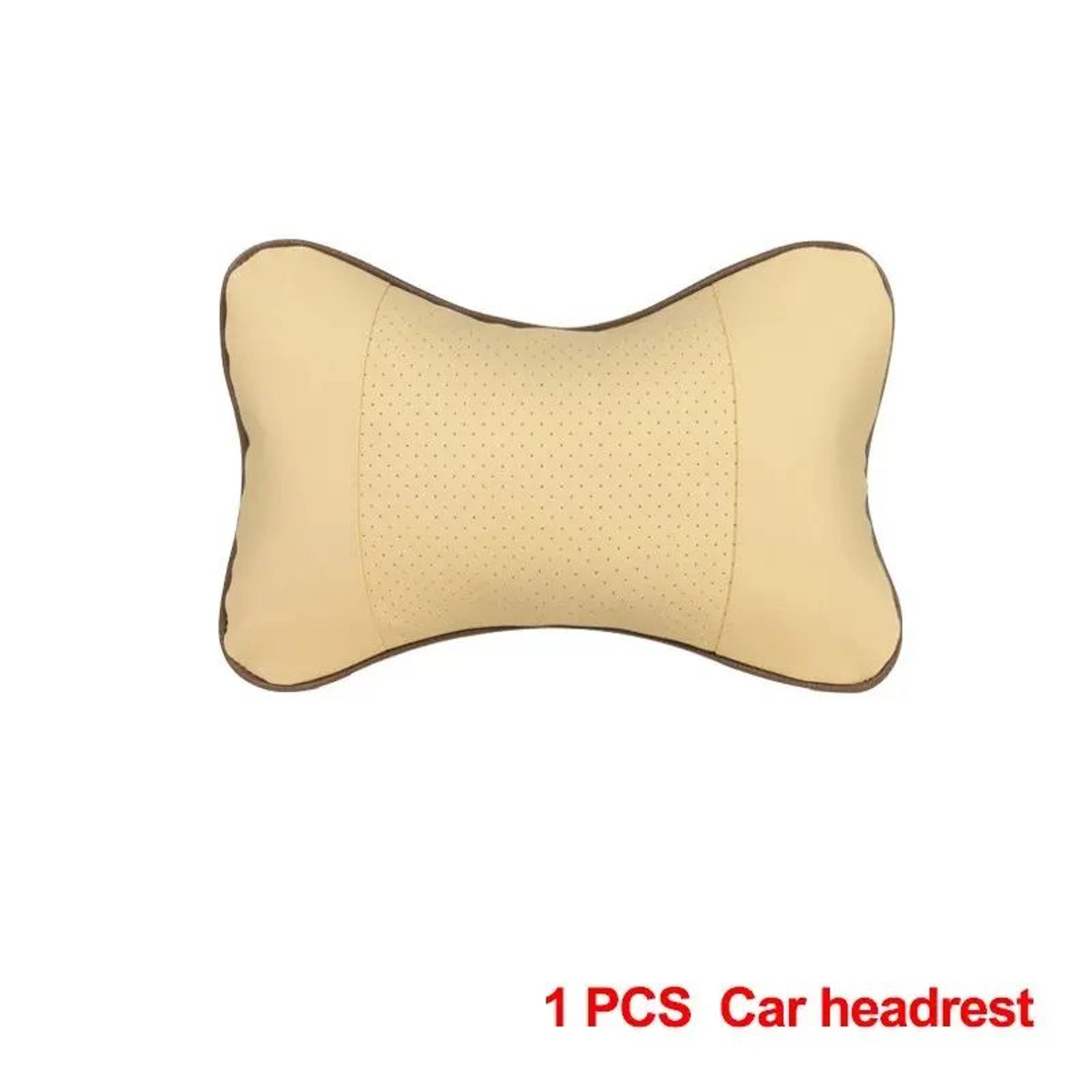 PU Leather Car Neck Pillow Headrest Cushion For Comfortable Neck Support 8