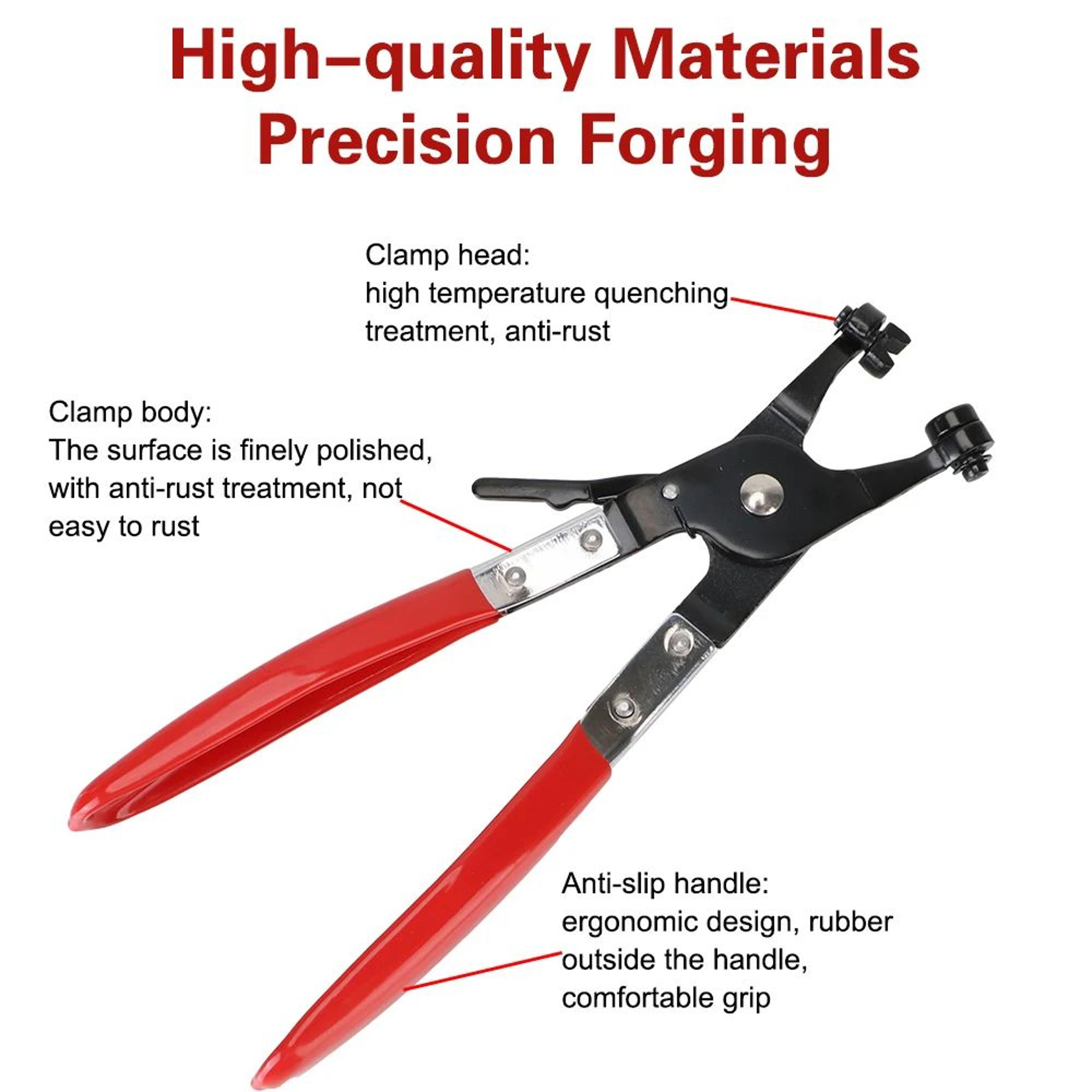 SwivelJaw Hose Clamp Pliers For Fast Removal  Installation Of FlatBand And Spring Clamps 1