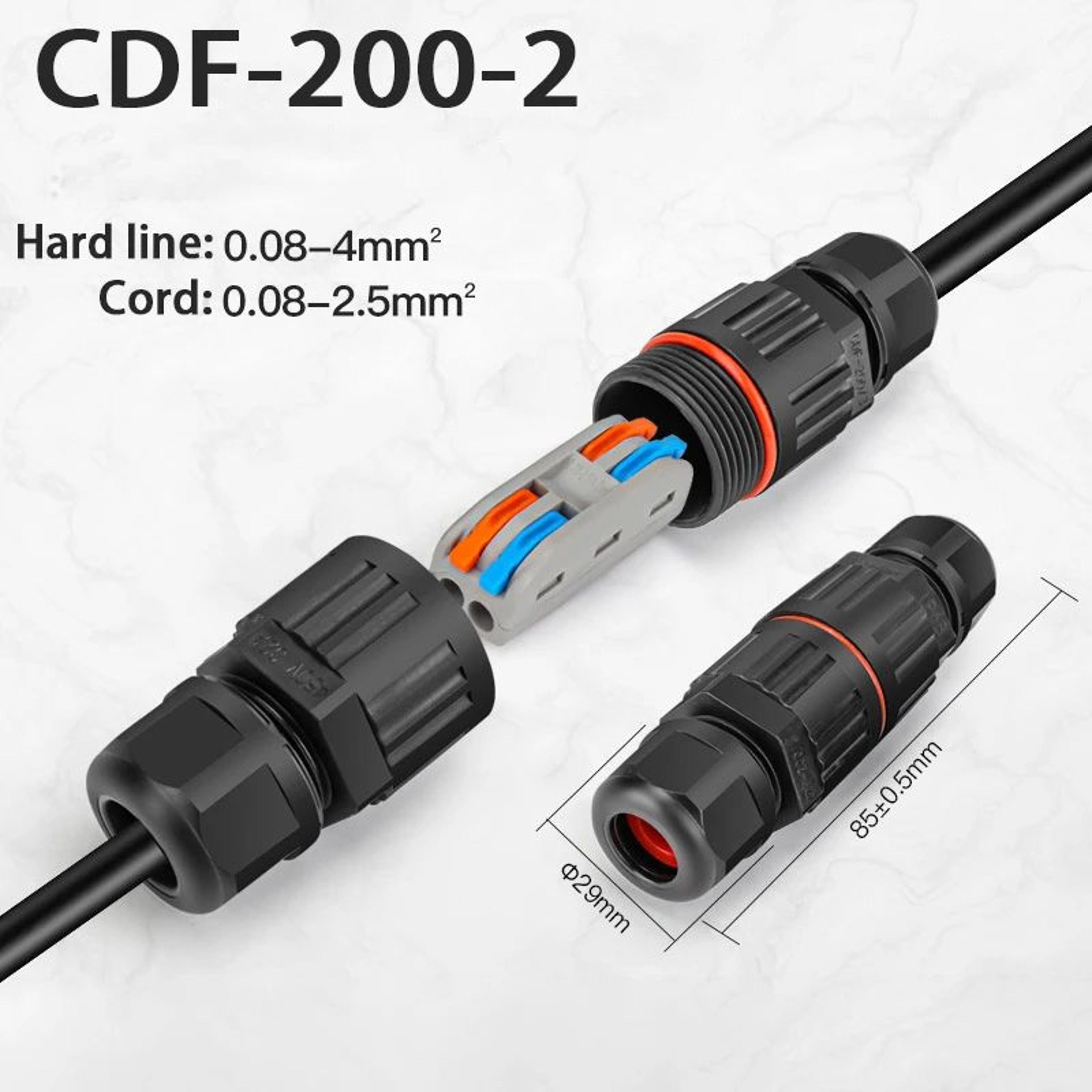 IP68 Waterproof Wire Connector 23 Pin Solderless QuickConnect For Outdoor LED Wiring 0