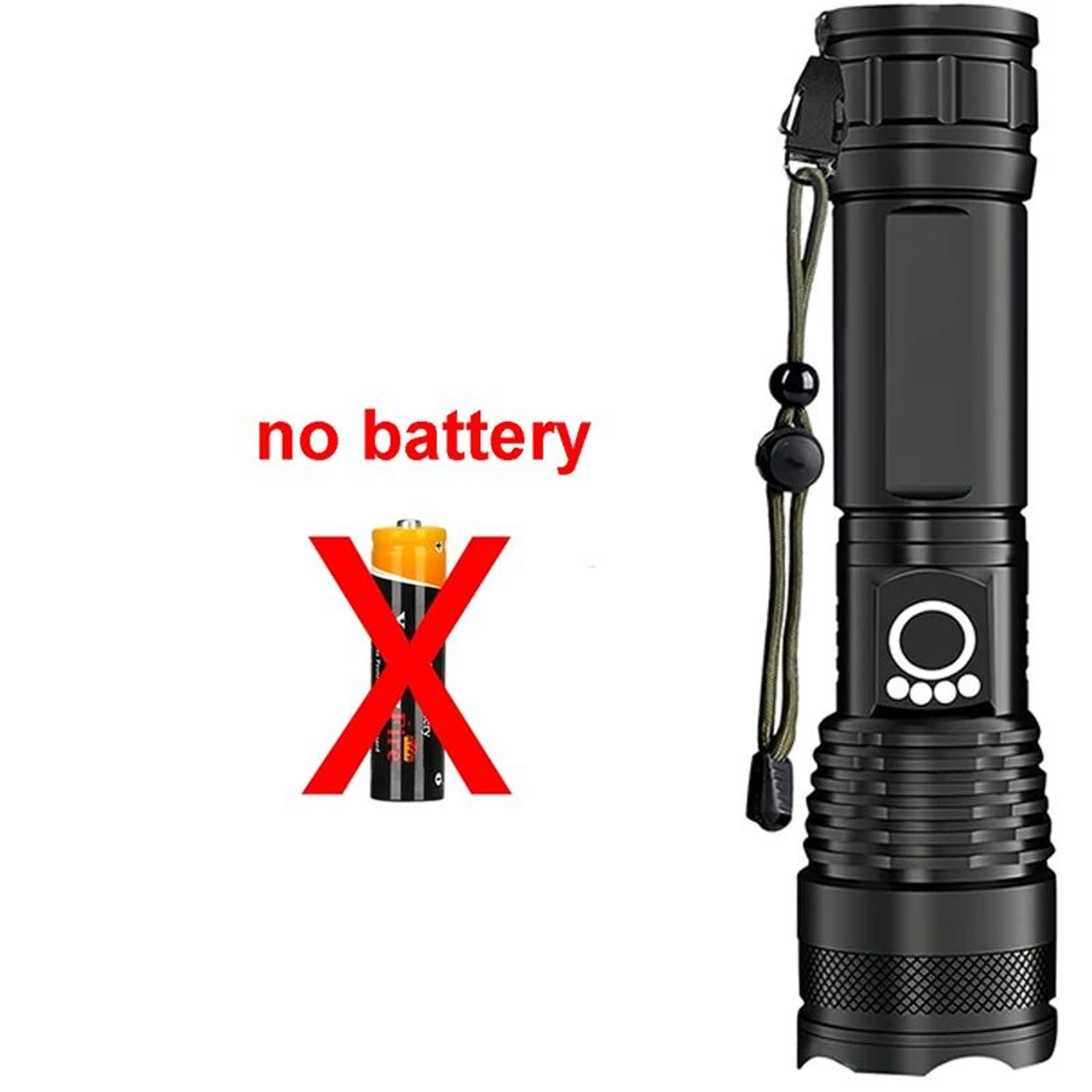 Rechargeable Tactical Flashlight With Zoom  High Lumen Aluminum Alloy Torch For Camping  Outdoor Us 6