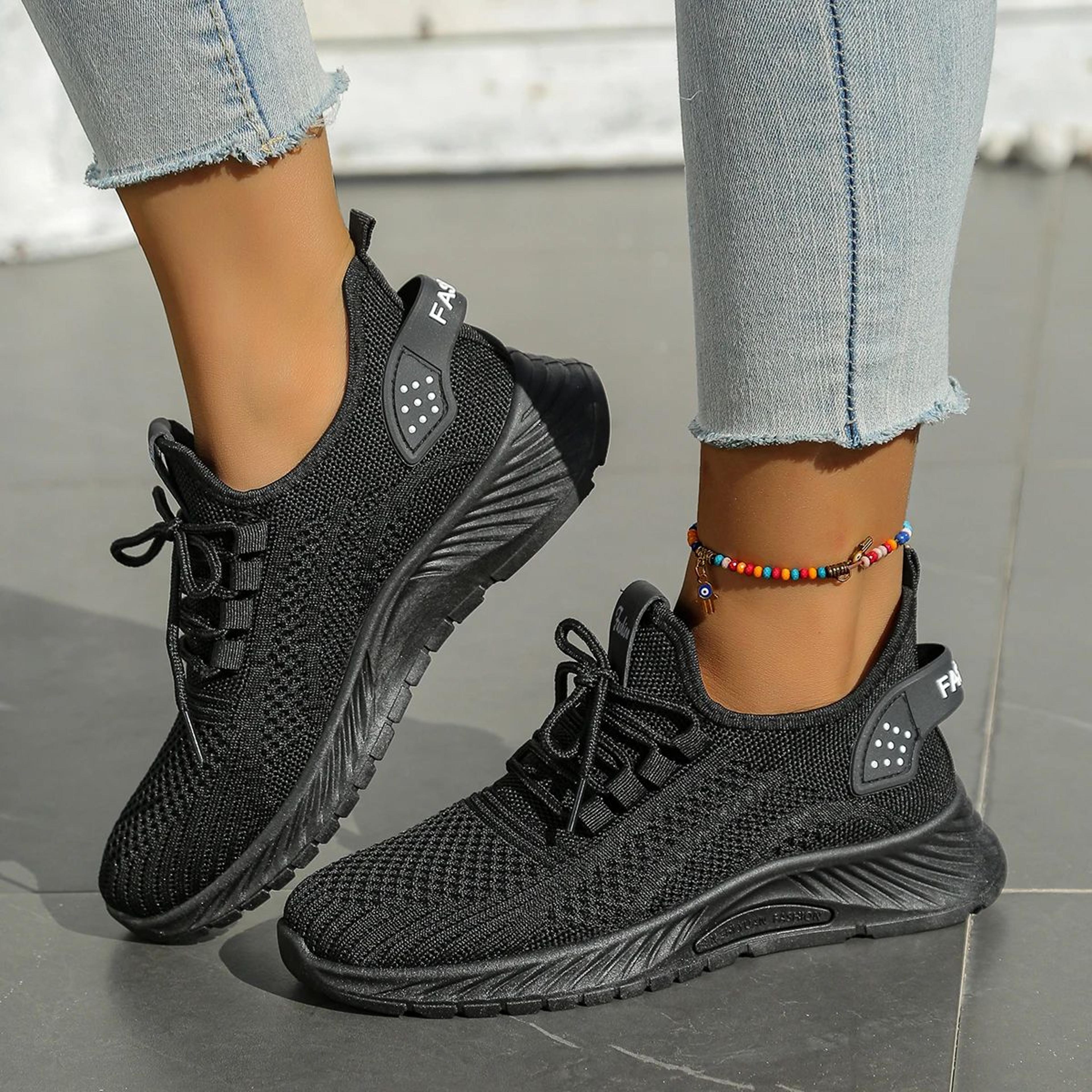 Fall KnitStride Womens Casual Sneakers  Breathable Everyday Walking Shoes 5