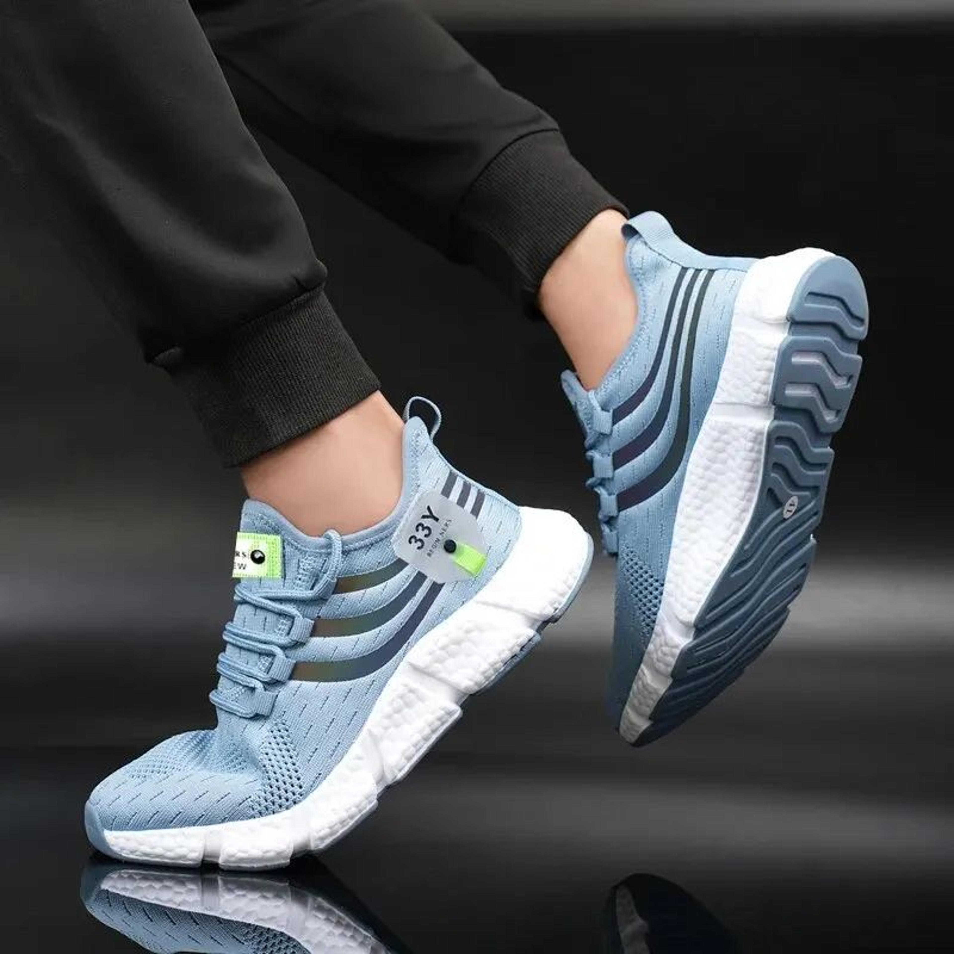 Mens Breathable Mesh Sneakers  Lightweight Walking  Running Shoes With Rubber Grip 2