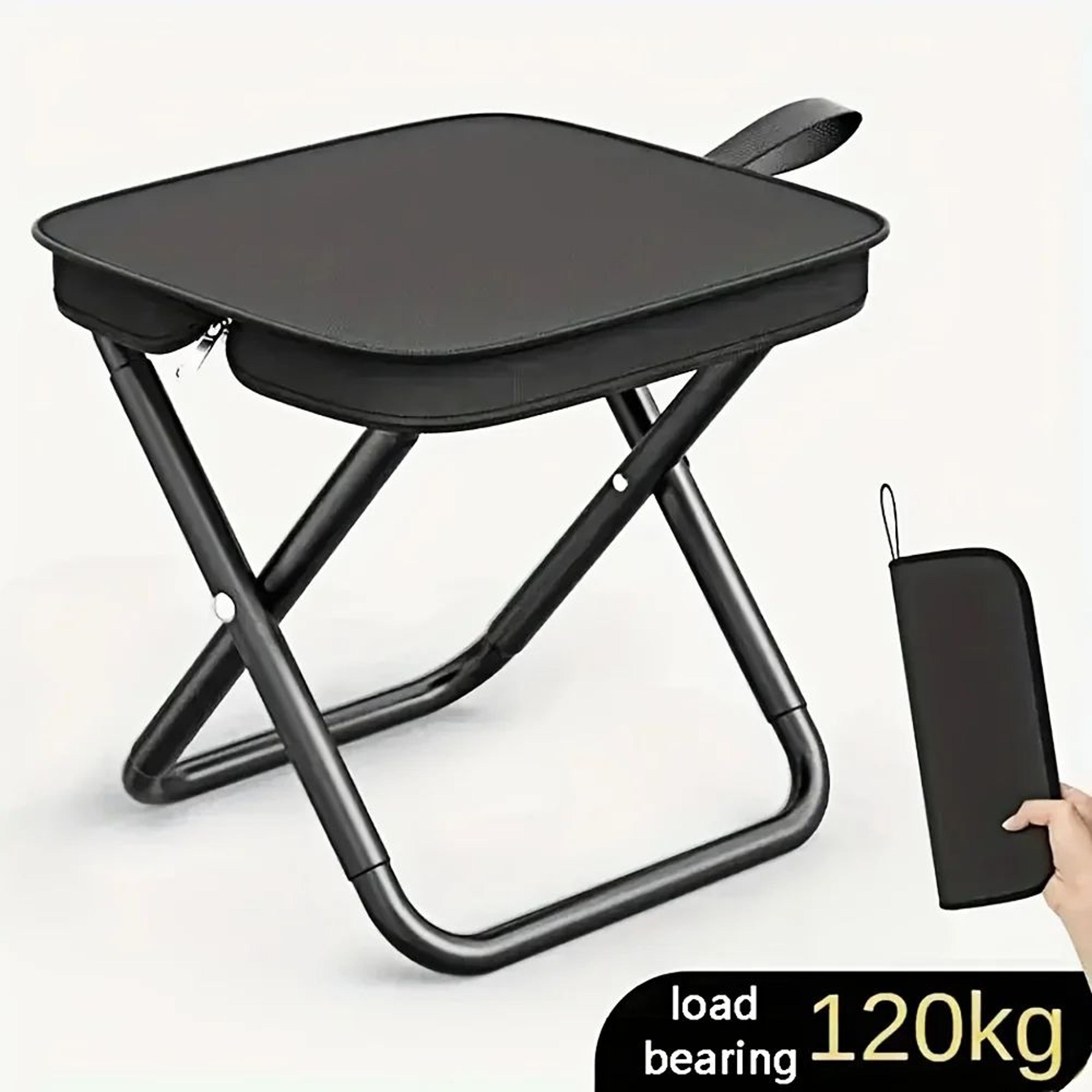 Ultralight Folding Camping Stool Chair  Compact Travel Seat For Fishing  Picnics 0