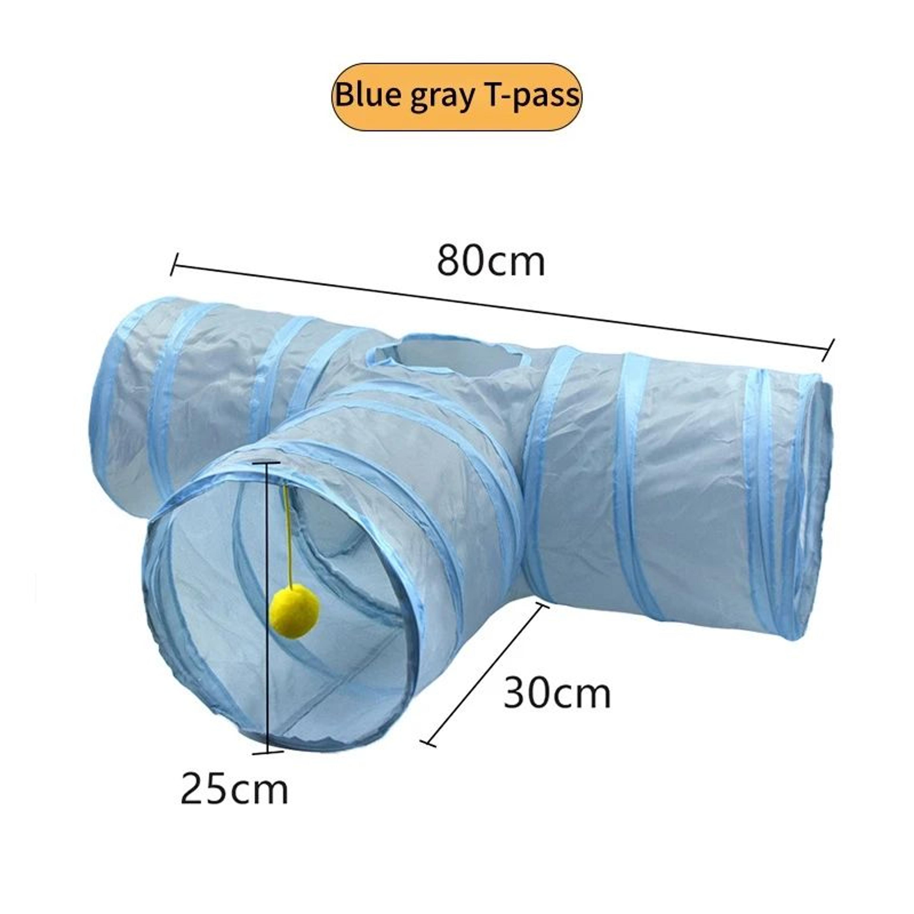 SShape Cat Tunnel With Crinkle Paper  Foldable Hideout  Chase Toy For Indoor Cats 10