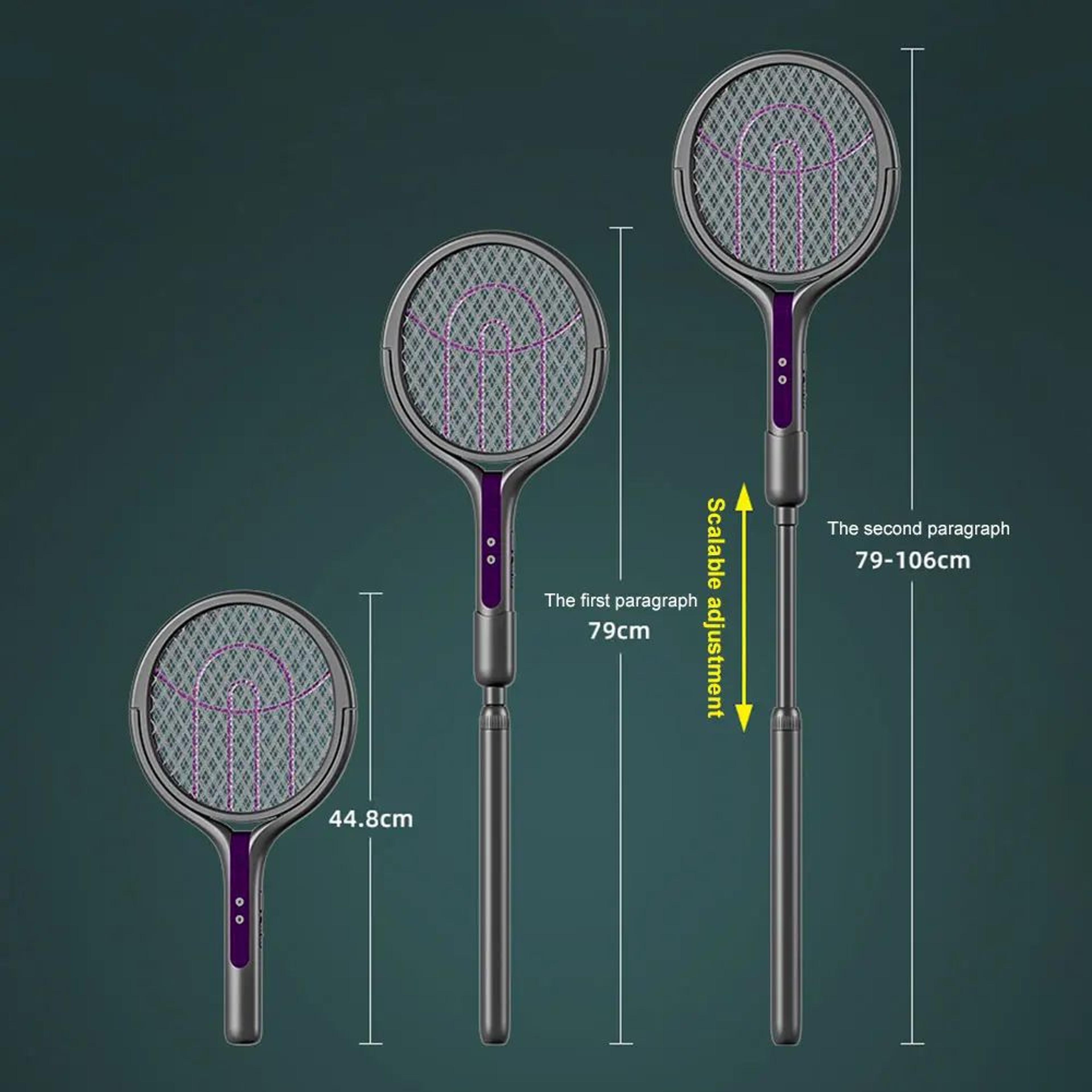 2in1 Rechargeable Mosquito Swatter And Trap Lamp For Home Electric Bug Zapper Racket 5