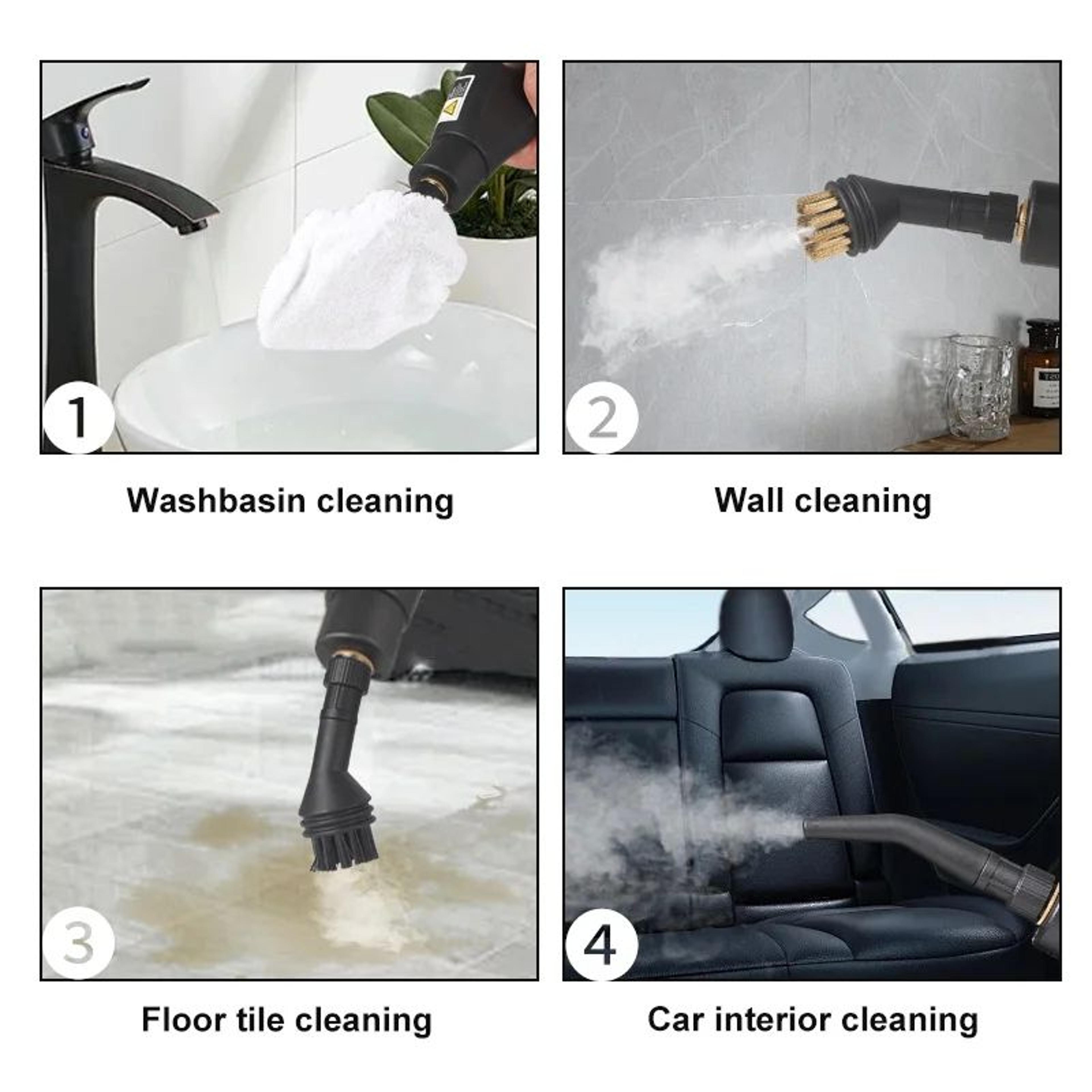2500W High Pressure Steam Cleaner Handheld DeepClean Steamer For Kitchen Car  AC 3
