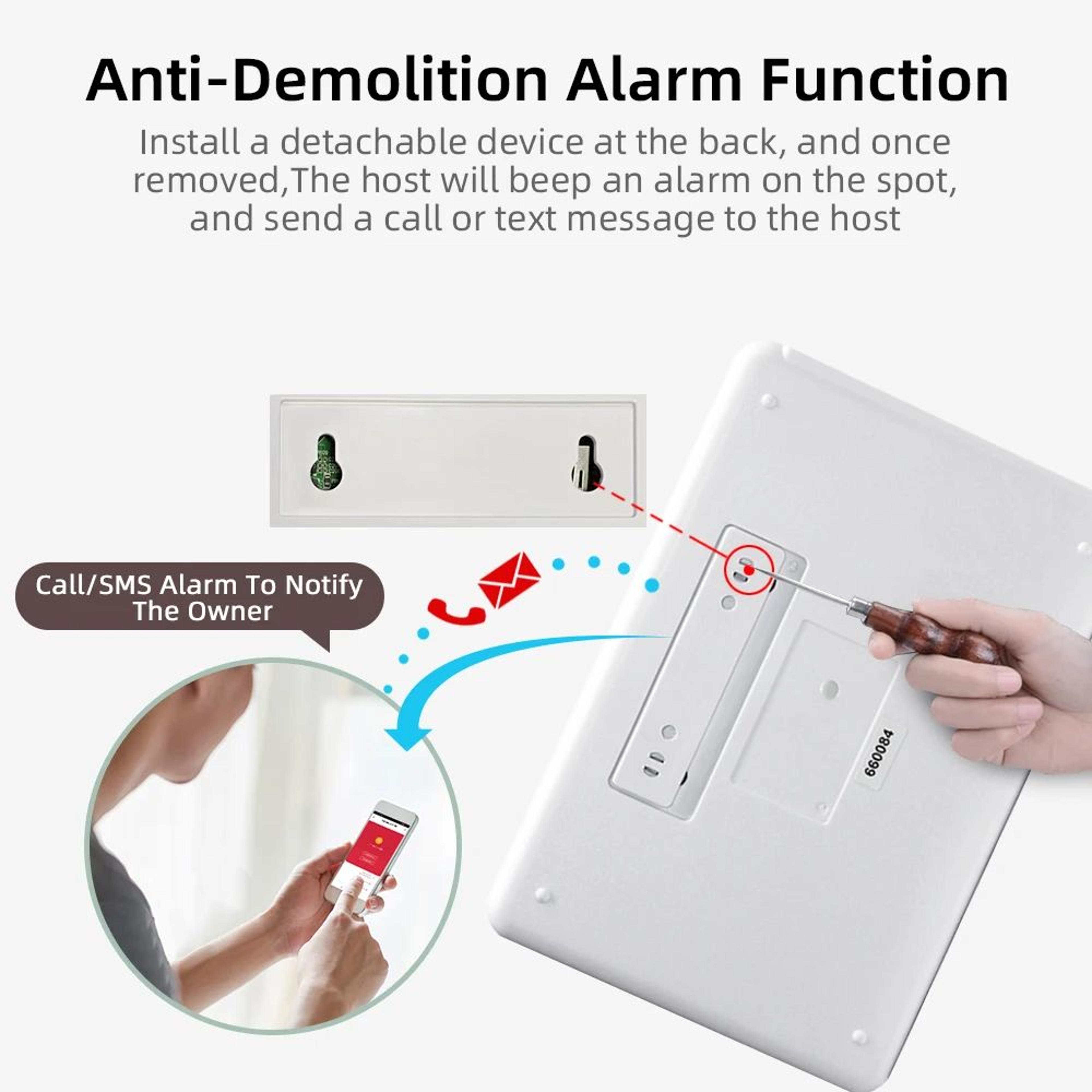 PGST 103 Wireless Home Security System With 4GWiFi App Control 24 Screen RFID  PIR Motion 3