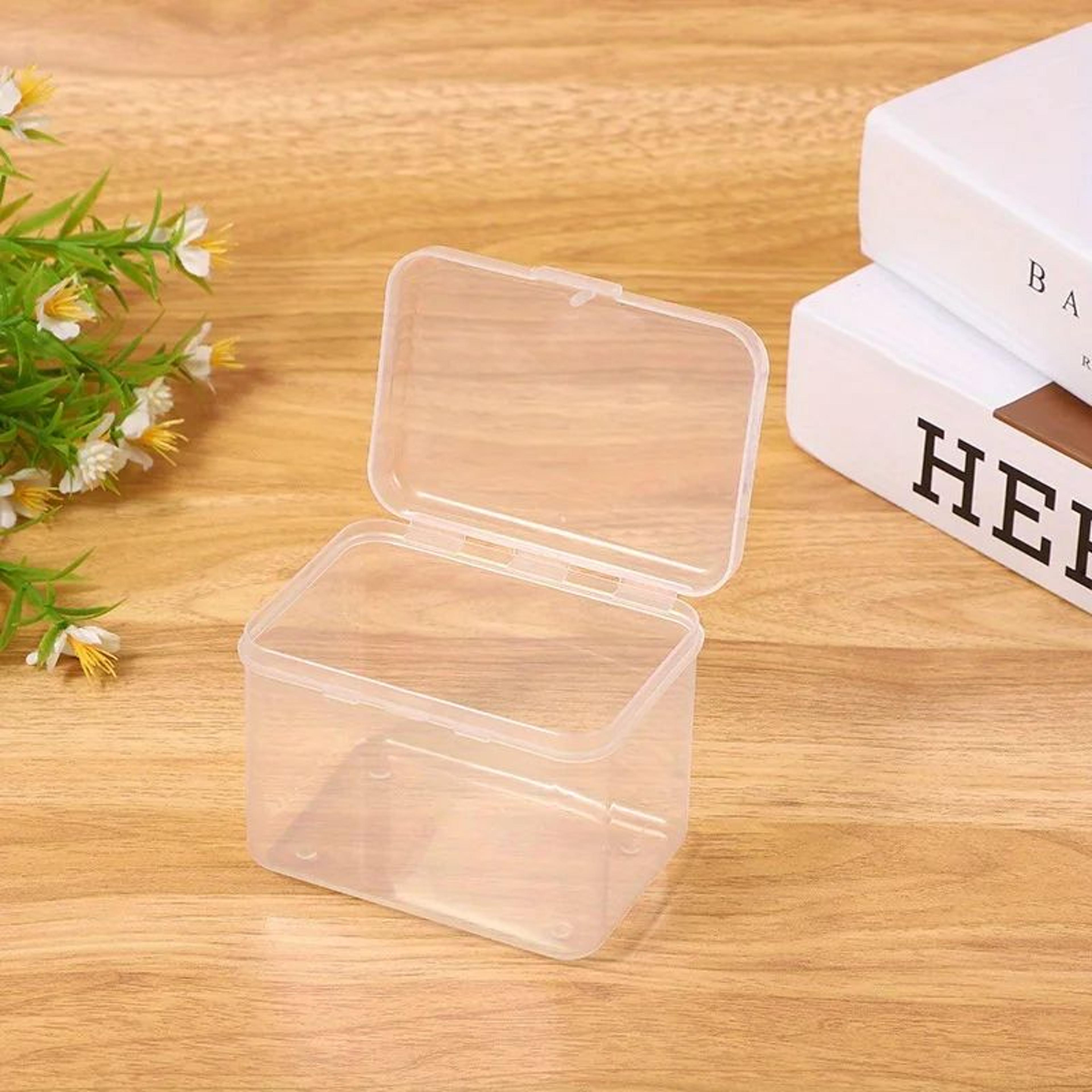 Premium Clear Plastic Storage Organizer Boxes  6Pack Transparent Storage Containers For Home  Offic 2