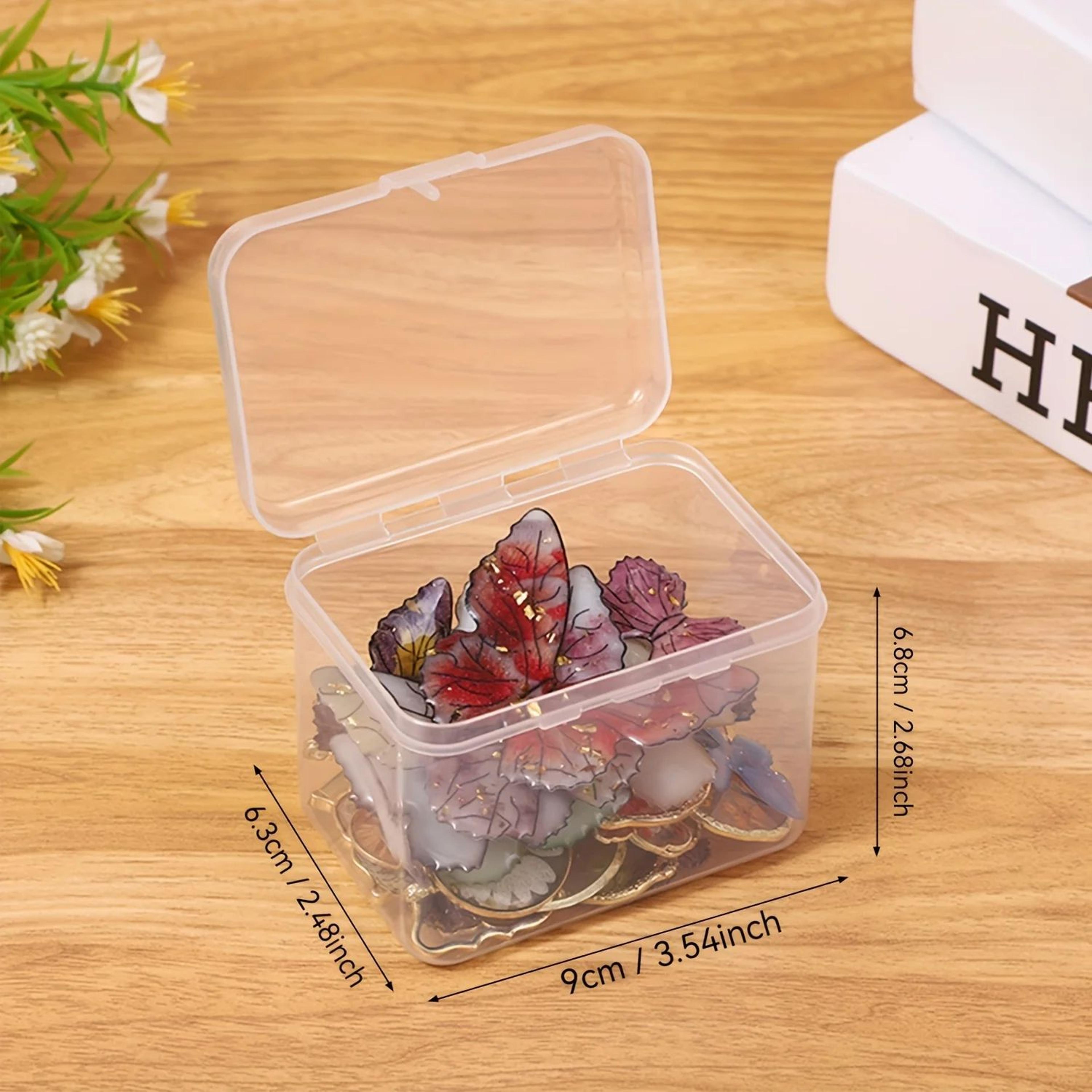 Premium Clear Plastic Storage Organizer Boxes  6Pack Transparent Storage Containers For Home  Offic 5