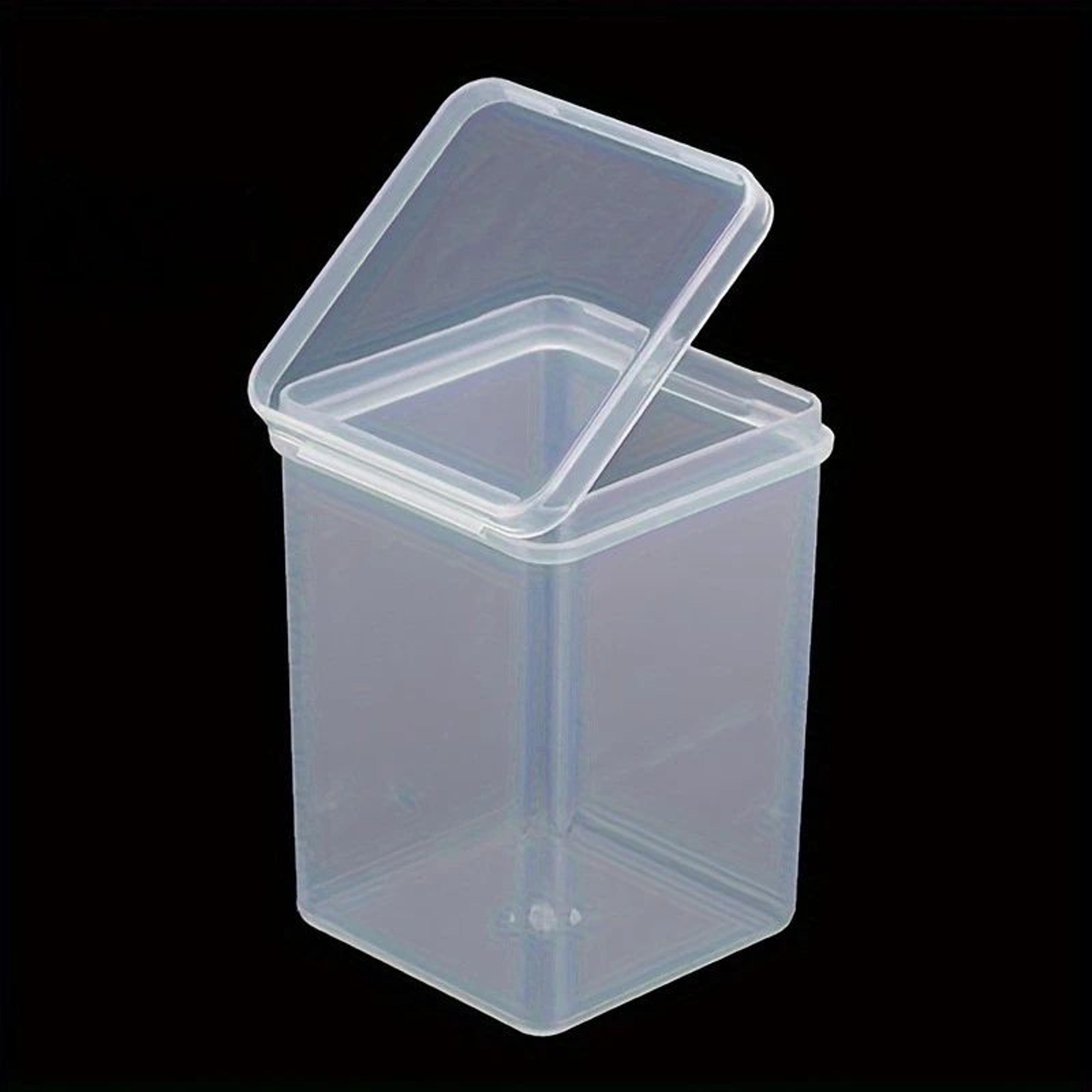 Clear Cotton Pad Holder Set With Lid 2 Pack  Bathroom Vanity Organizer For Cotton Rounds  Swabs 2