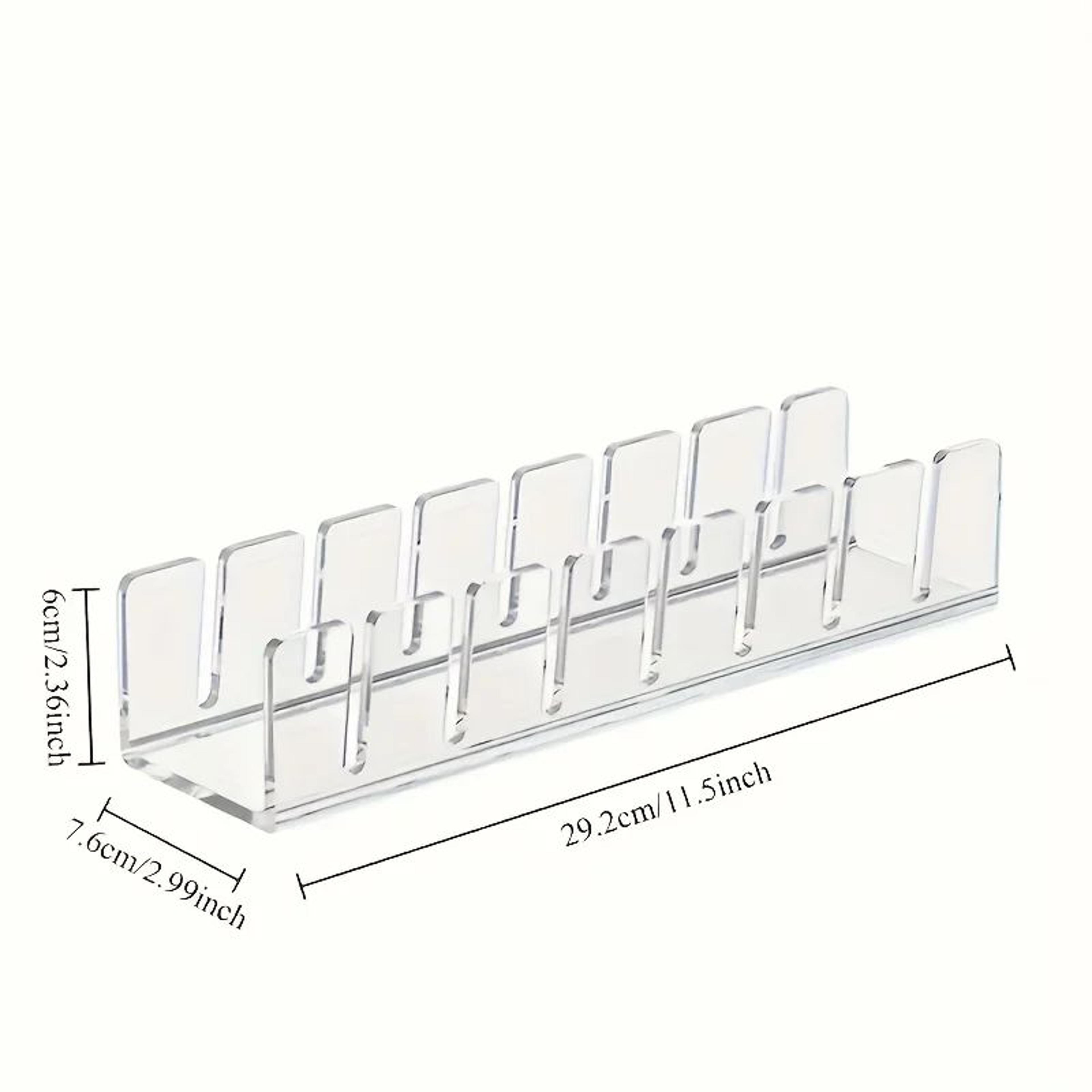 Clear Acrylic Baseball Cap Organizer Stand  MultiSlot Cap Storage Rack  Hat Display 5