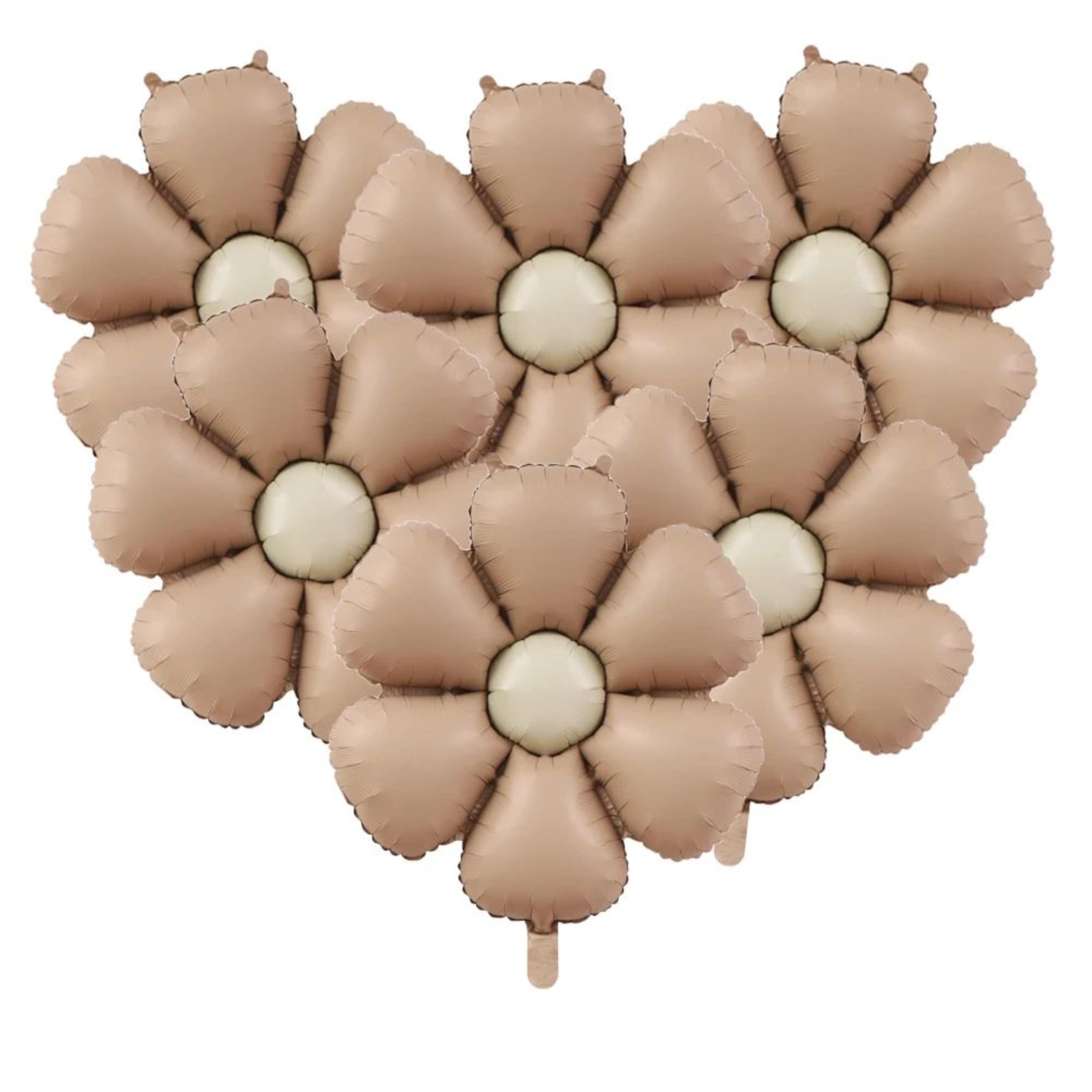 Matte Pink Daisy Foil Balloon Set 6pcs Large Party Decor For Baby Shower  Birthdays 7