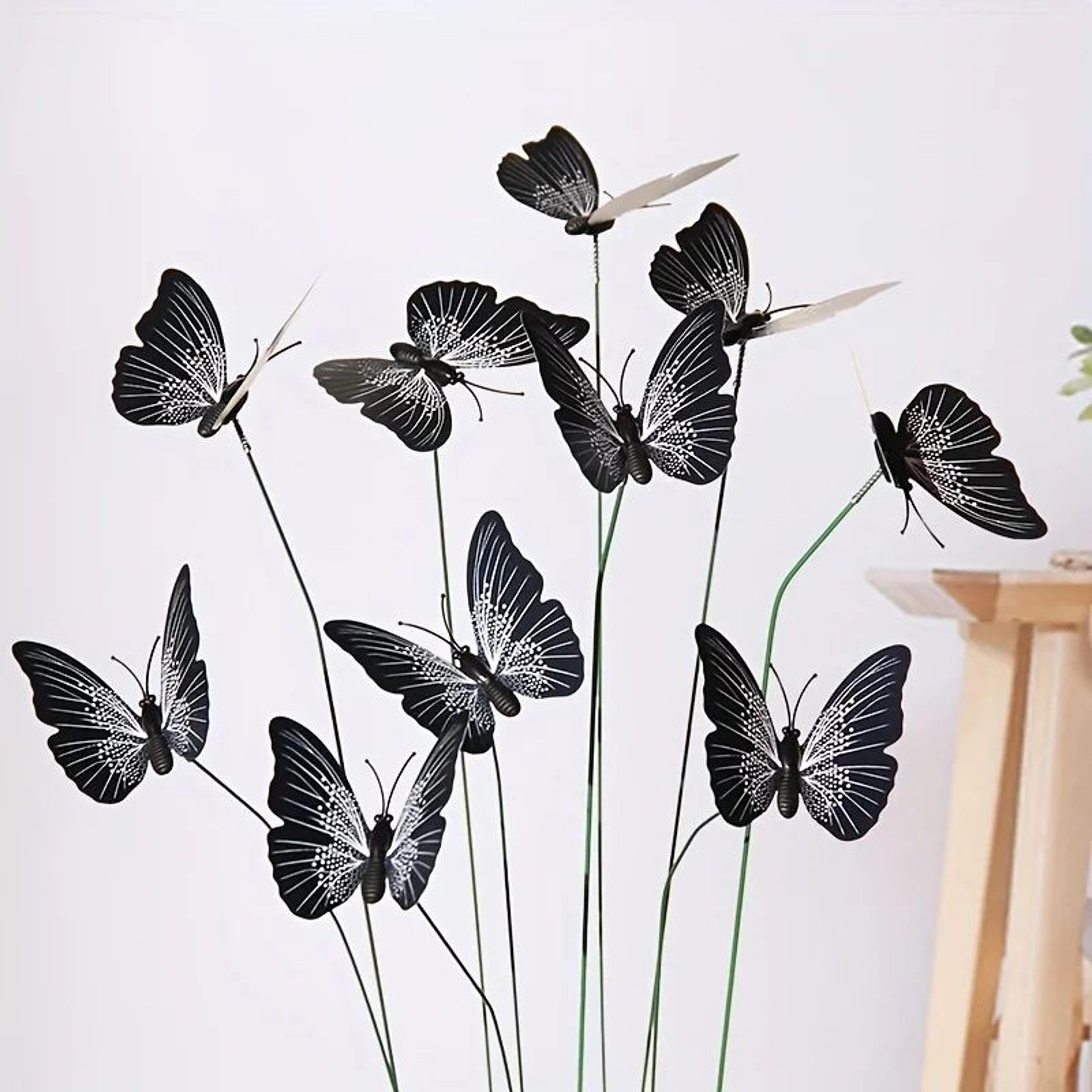 20Pack Realistic Butterfly Garden Stakes For Pots Planters  Outdoor Yard Decor 4