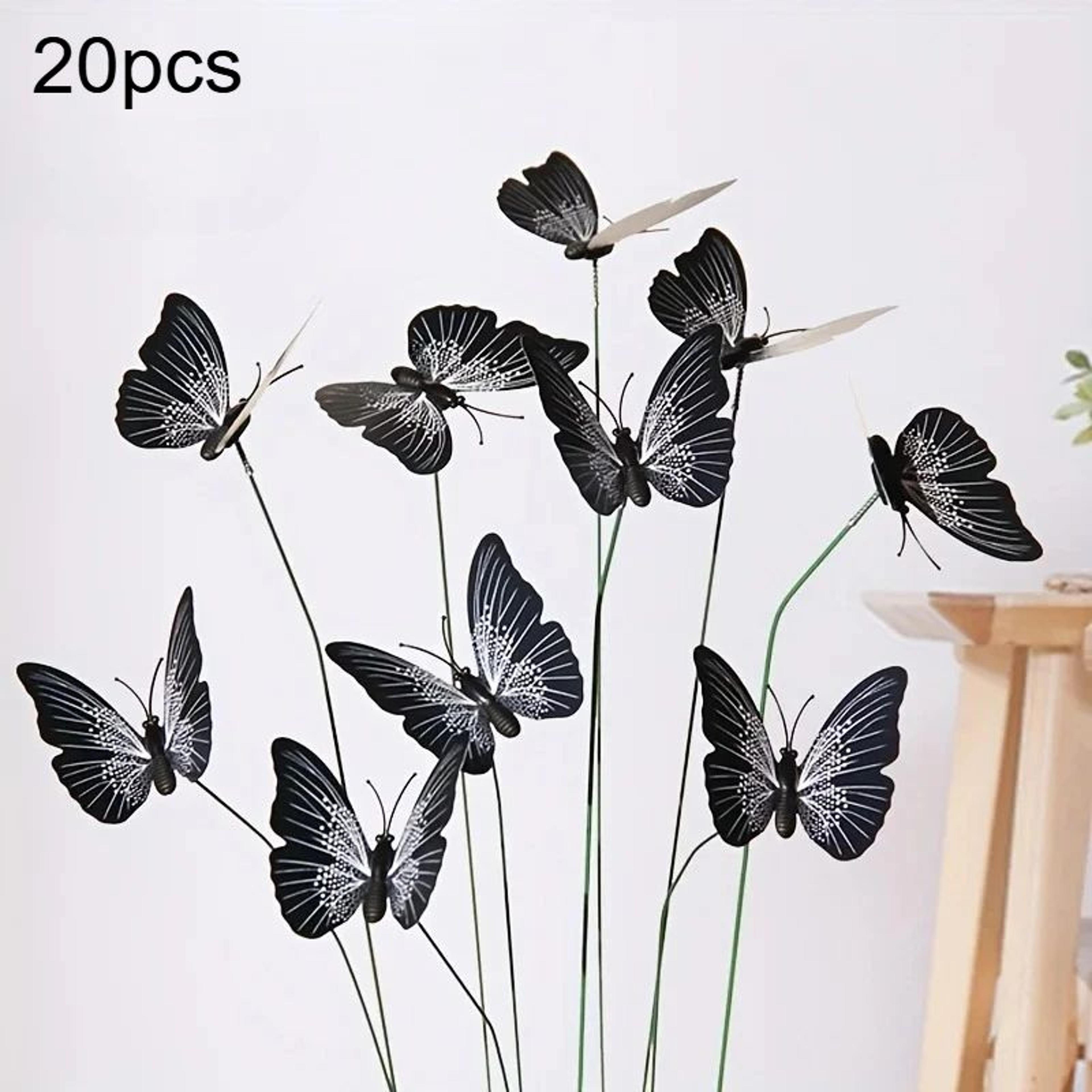 20Pack Realistic Butterfly Garden Stakes For Pots Planters  Outdoor Yard Decor 6