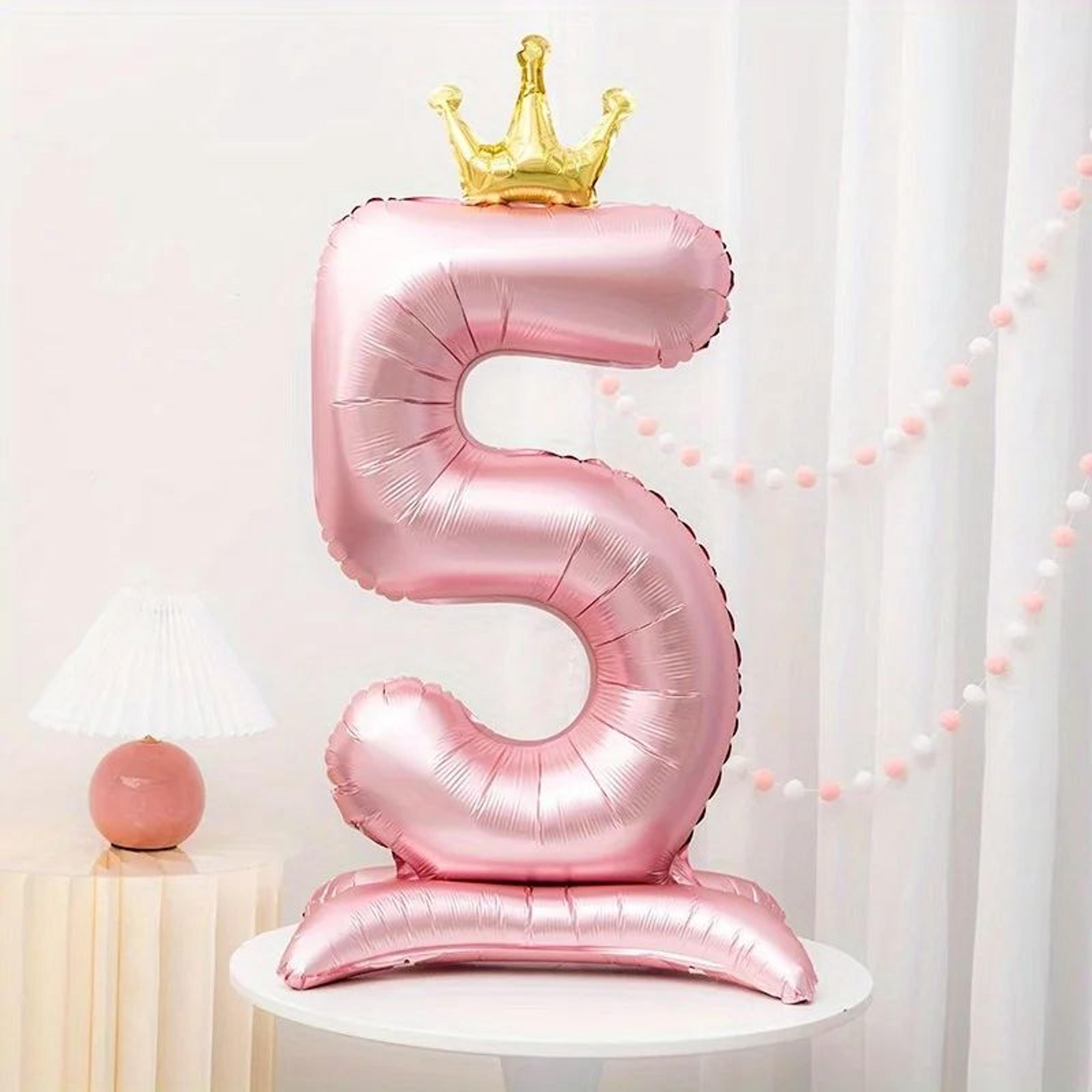42Inch Princess Crown Number Balloon  Pink Foil Birthday Party Decor 11