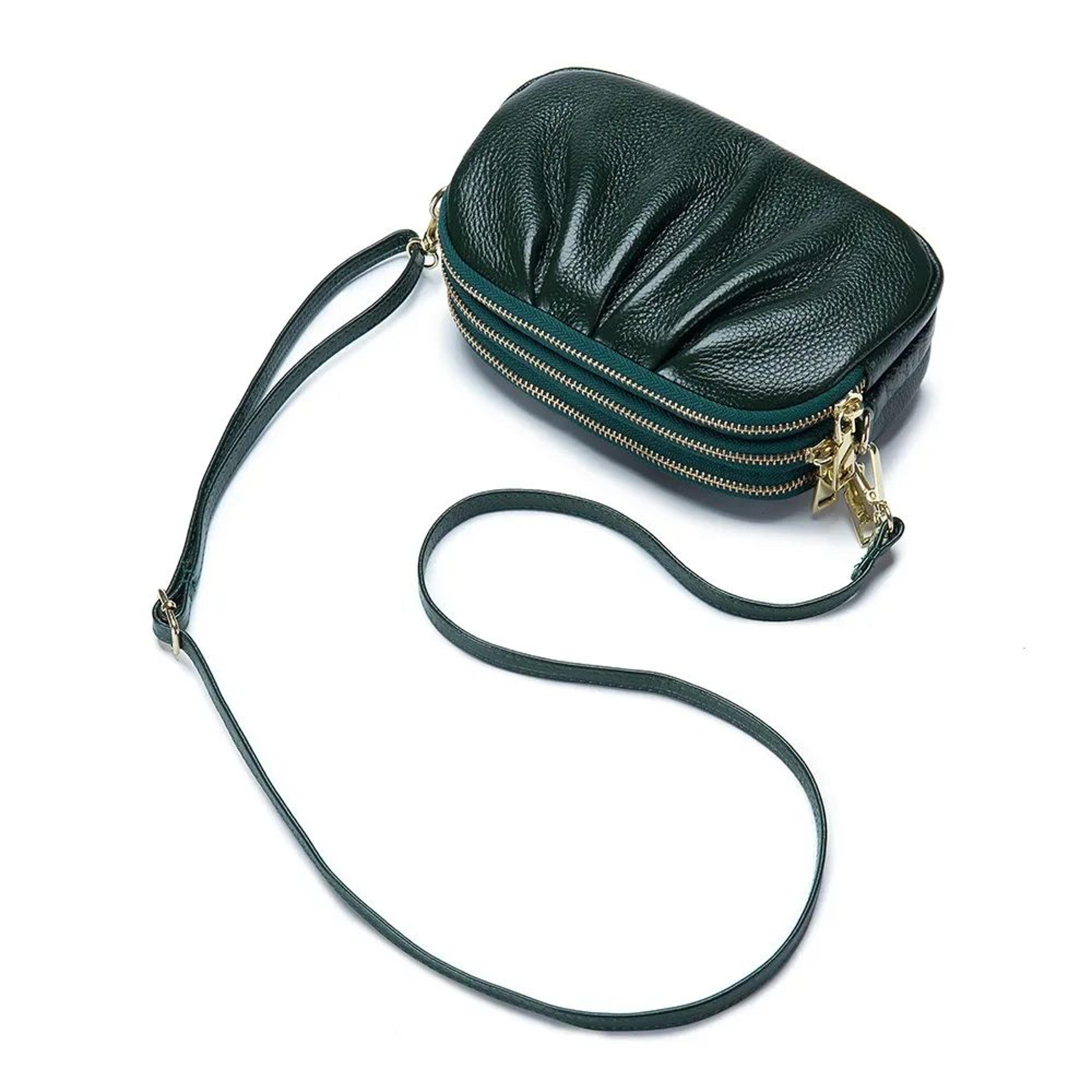 Genuine Leather Handbag For Women Large Capacity Shoulder  Crossbody Cowhide Bag 6