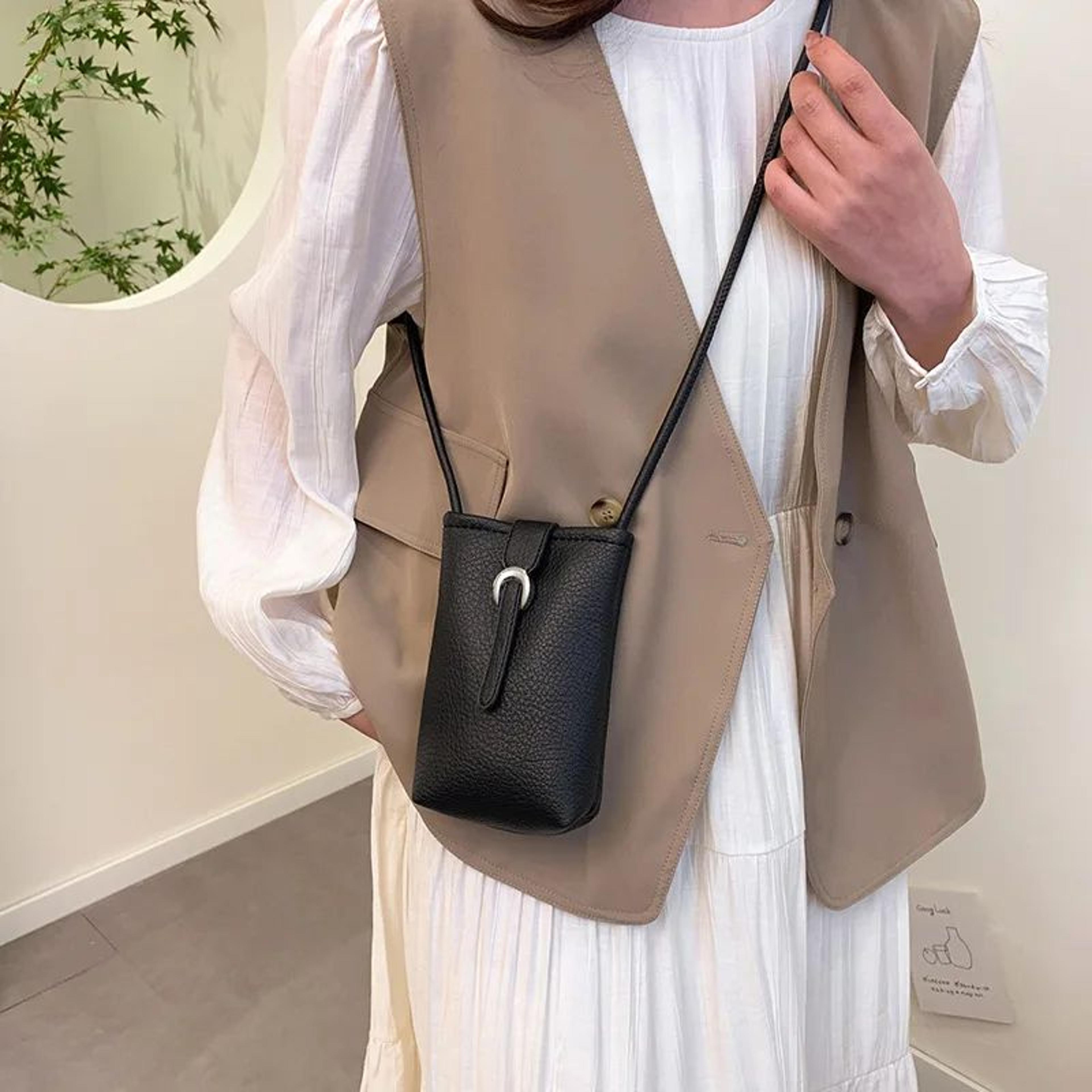 Everyday Carry PU Leather Shoulder Bag For Women  Large Capacity Crossbody Phone Purse 7