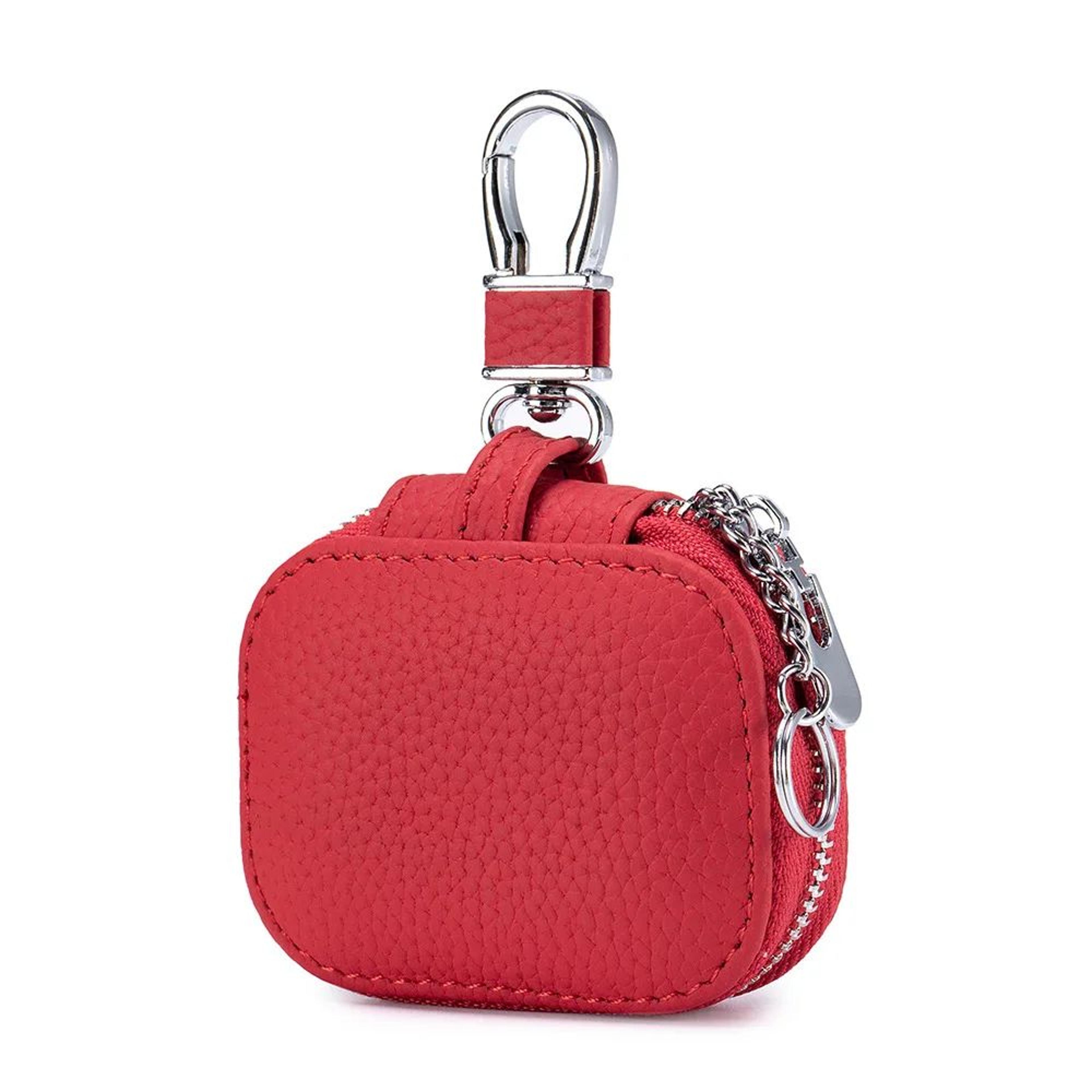 Premium Genuine Leather Key  Earphone Organizer Pouch  Universal Unisex Protective Case 11