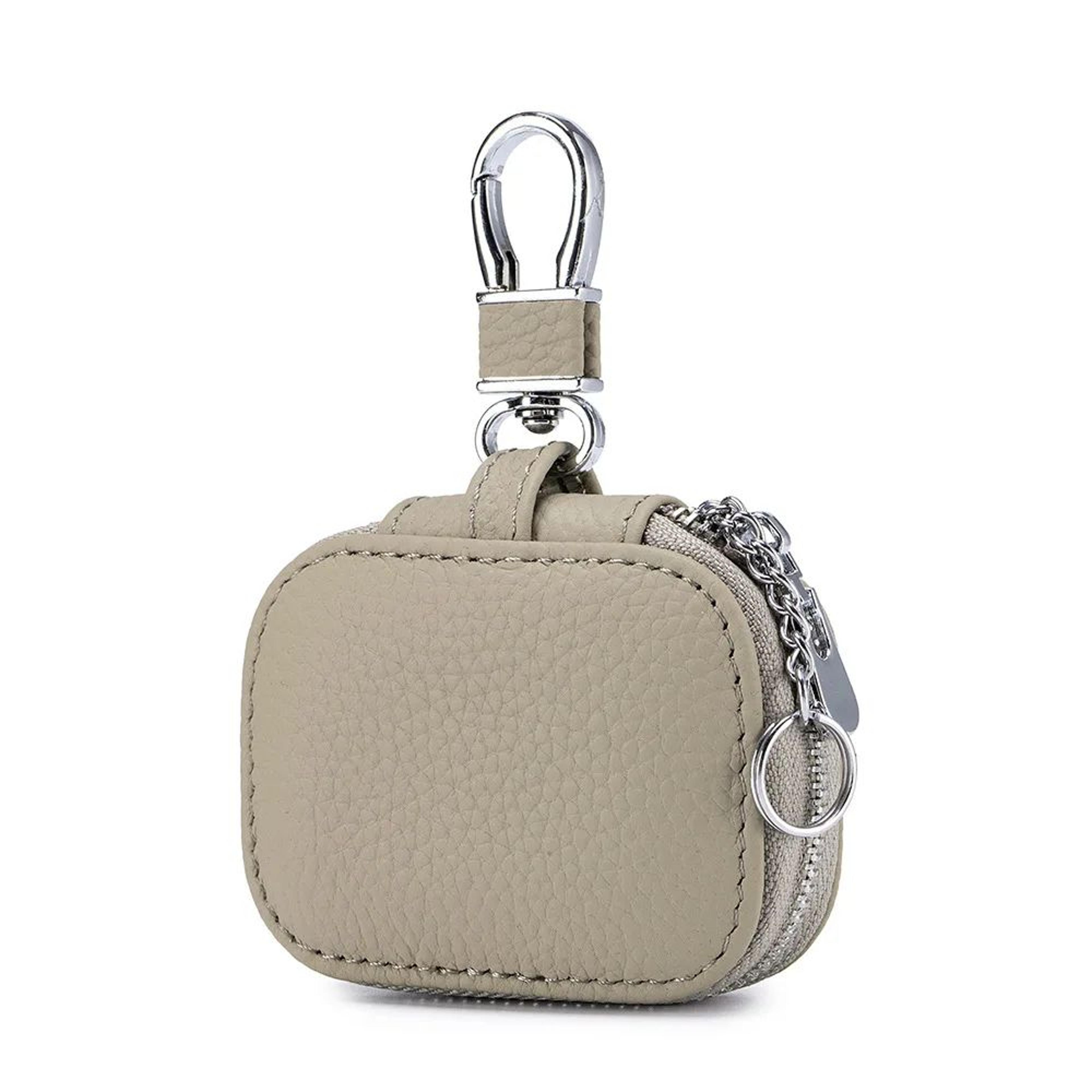 Premium Genuine Leather Key  Earphone Organizer Pouch  Universal Unisex Protective Case 13