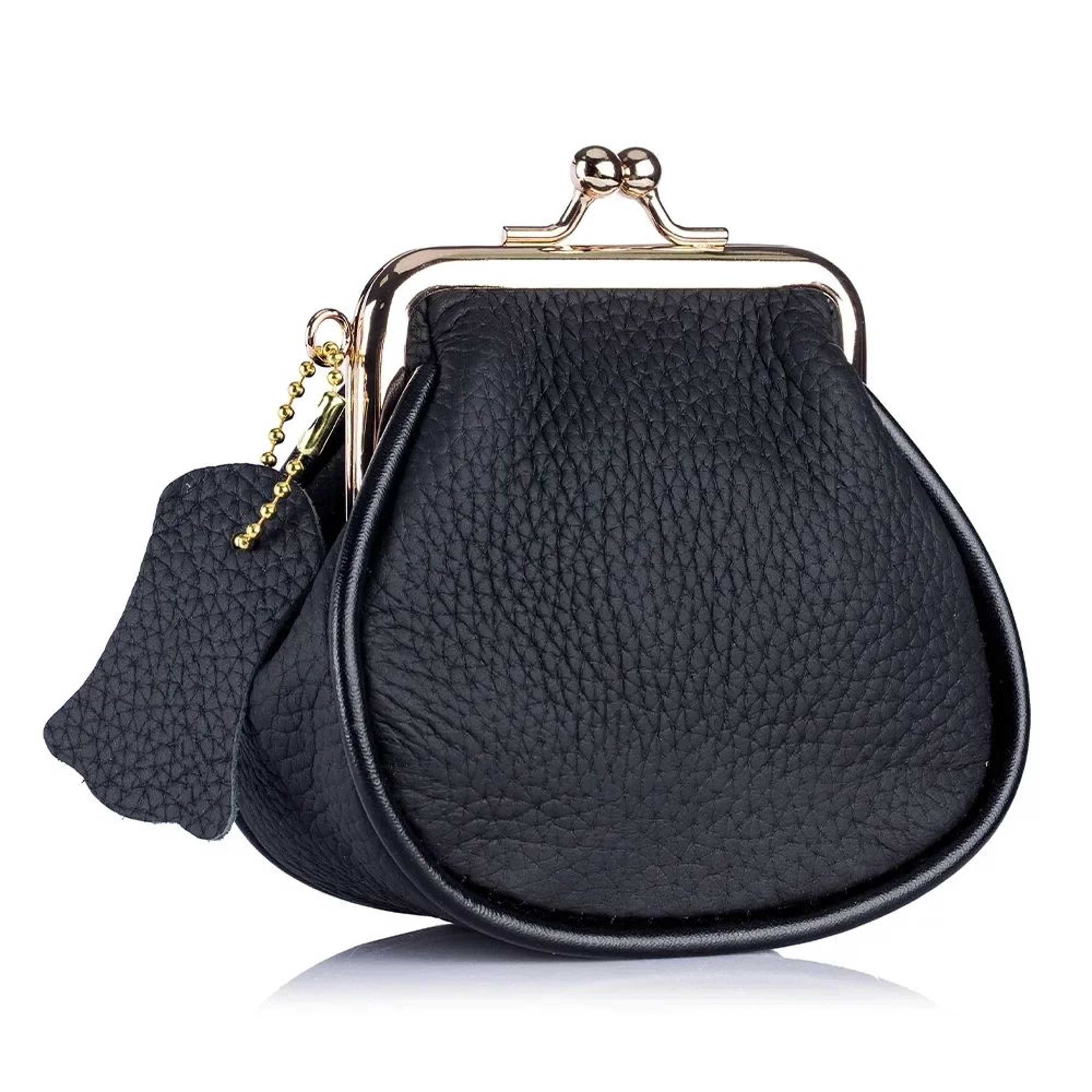 Genuine Leather Clip Wallet For Women Small Hasp Purse With Coin Pocket And Card Slots 7