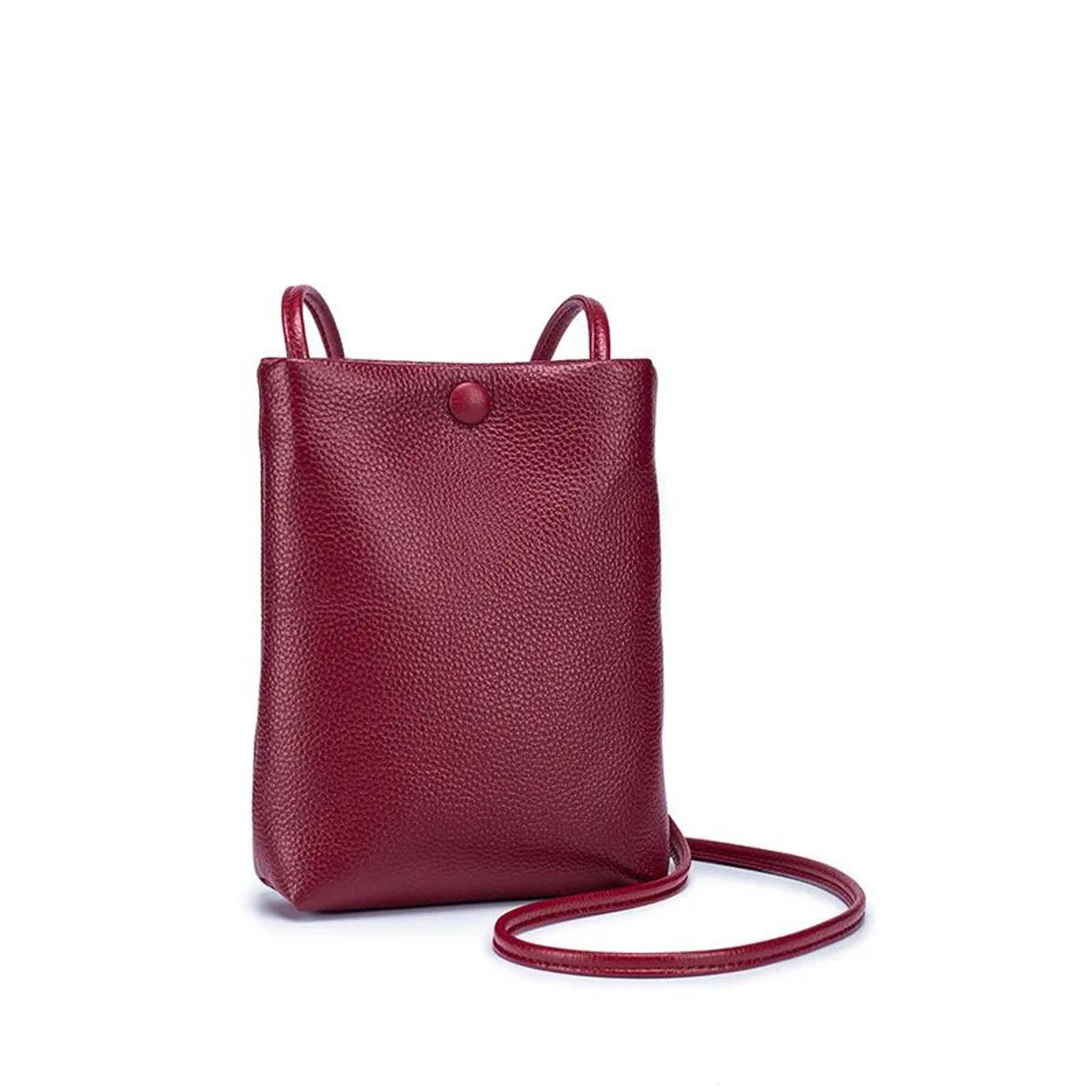Everyday Ready Genuine Leather Crossbody Bag  Large Capacity Leather Handbag With Phone Pocket  Car 6