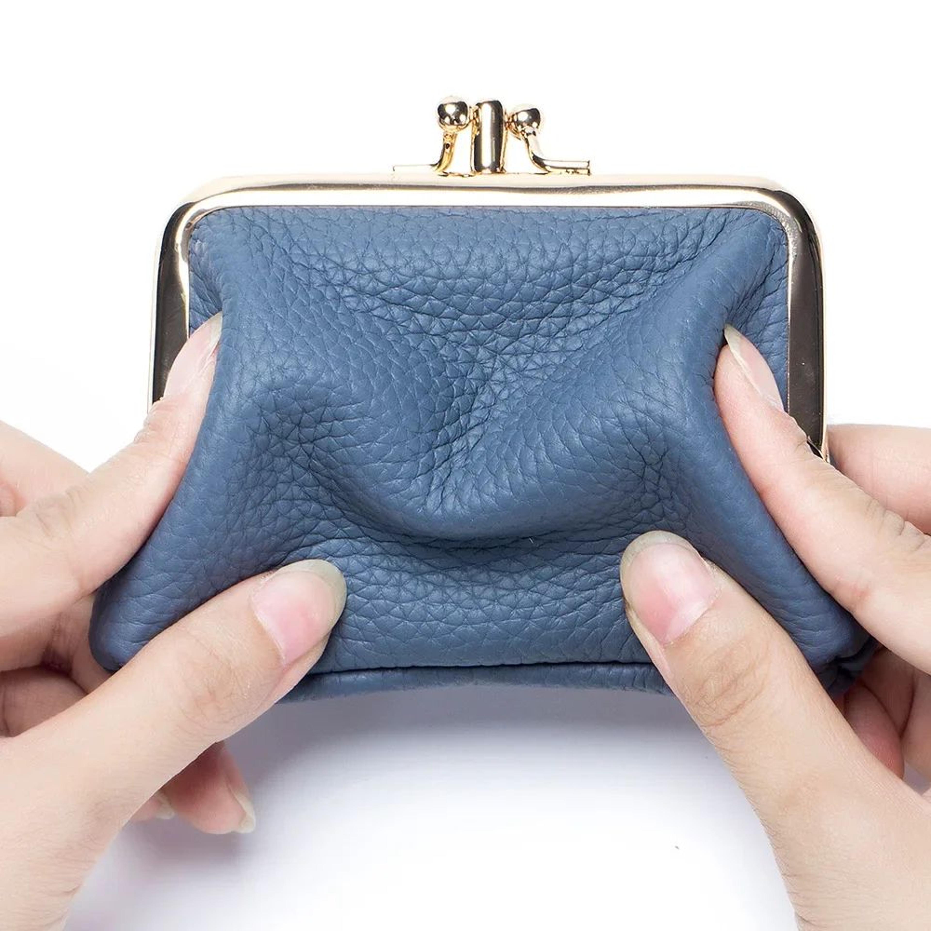 Everyday Genuine Leather Womens Wallet  Small Hasp Coin Purse With Roomy Change Storage 4