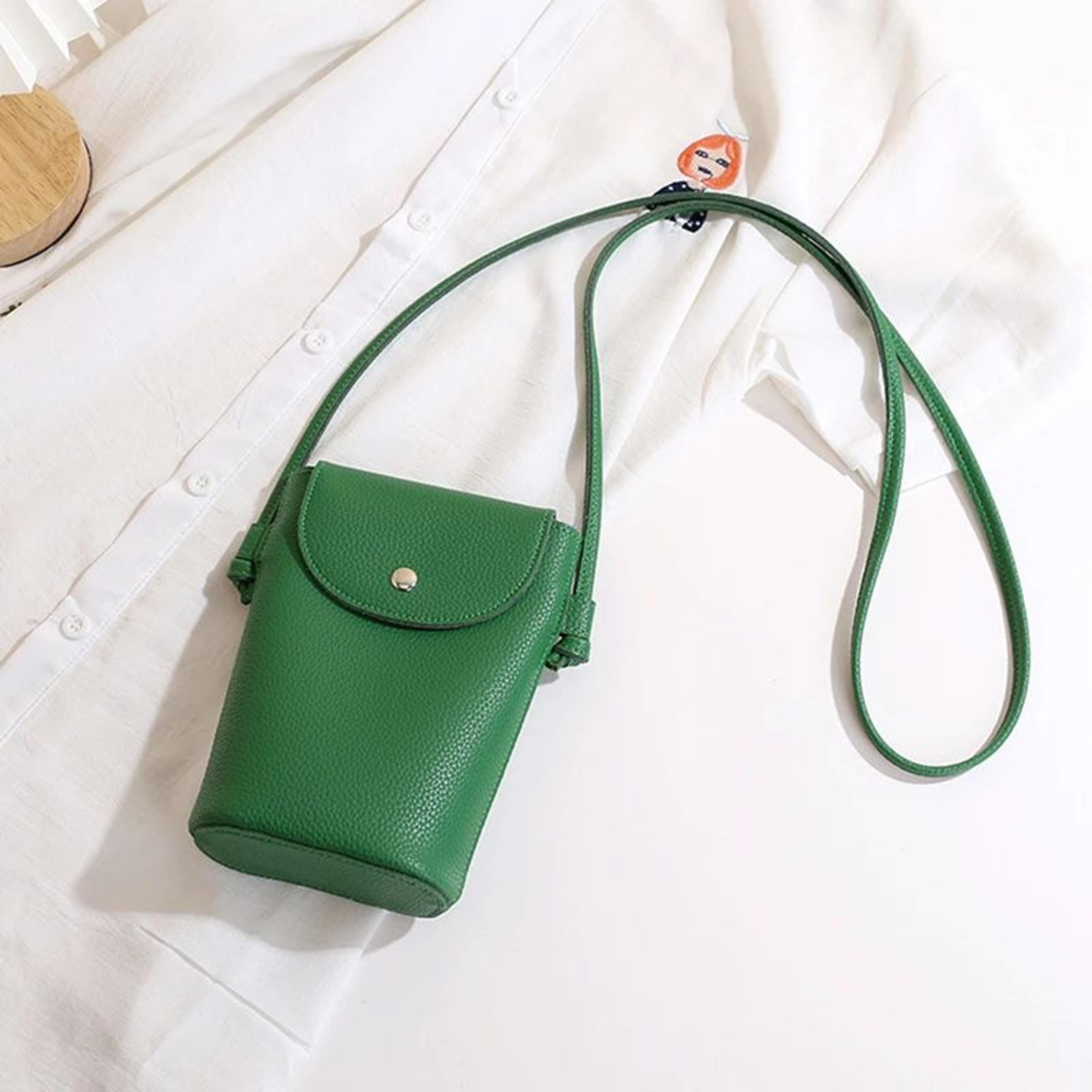 Soft Flap Womens Crossbody Phone Bag PU Leather Shoulder Purse With Adjustable Strap 3