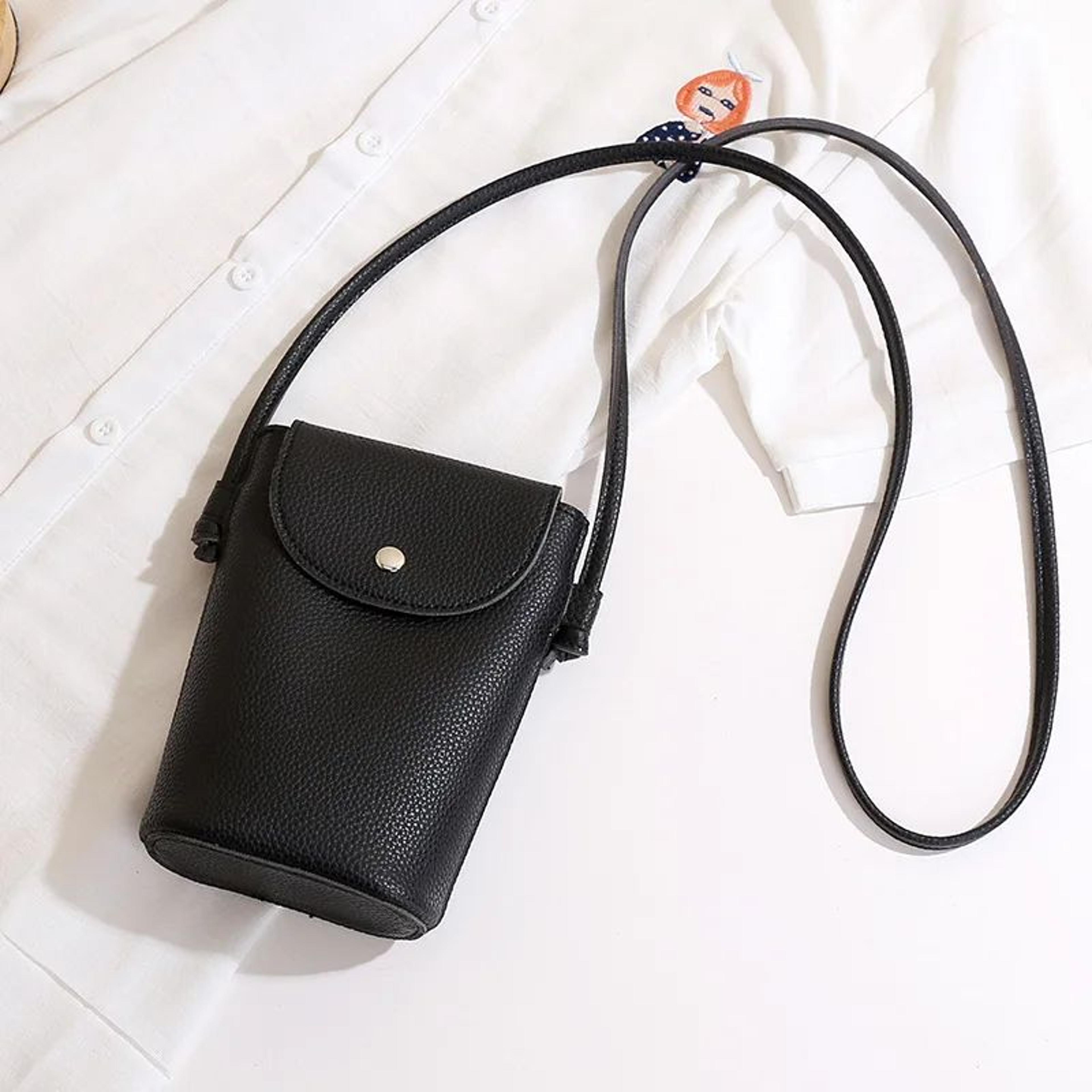 Soft Flap Womens Crossbody Phone Bag PU Leather Shoulder Purse With Adjustable Strap 5