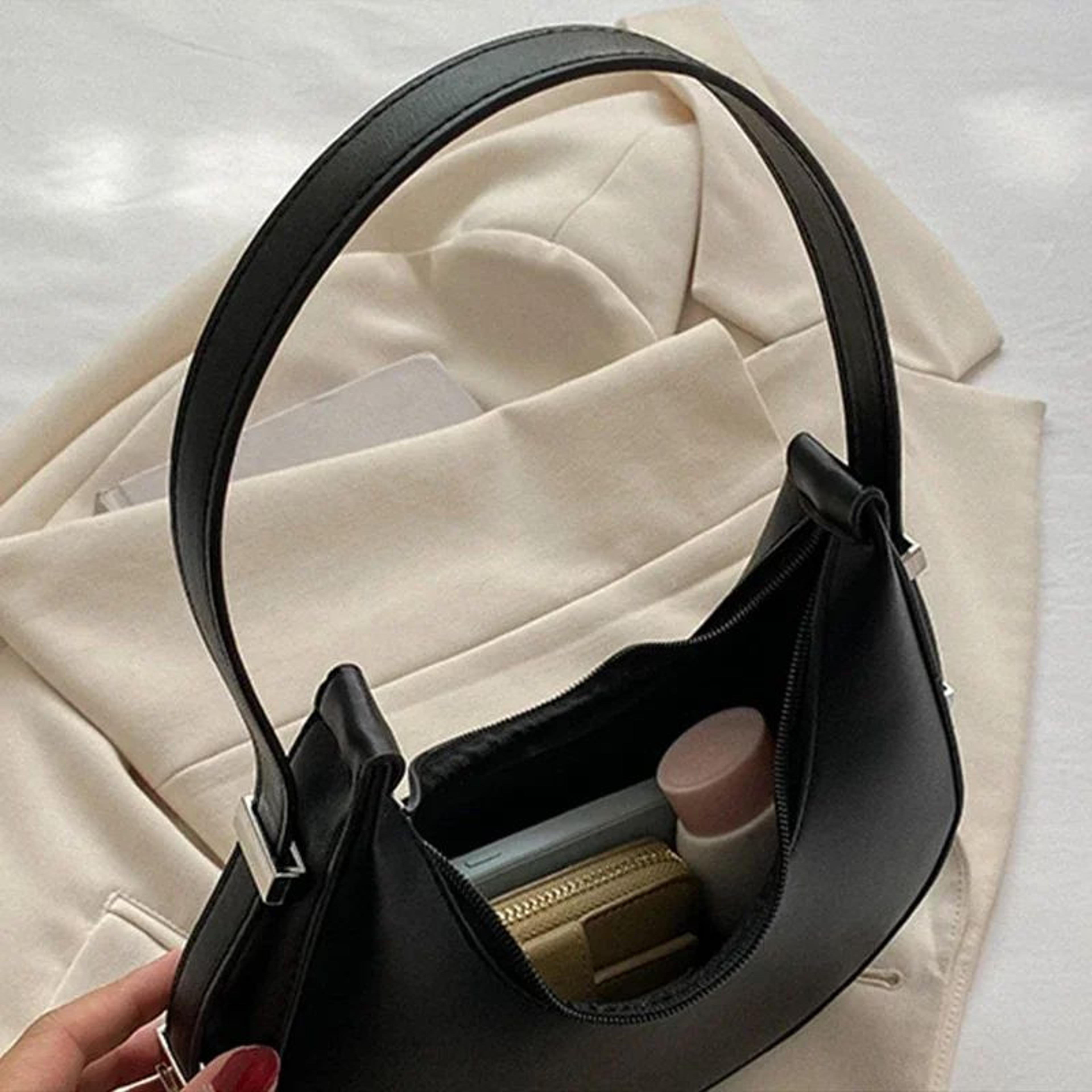 Vintage Chic Crescent Underarm Bag  Elegant Shoulder Handbag For Women 4